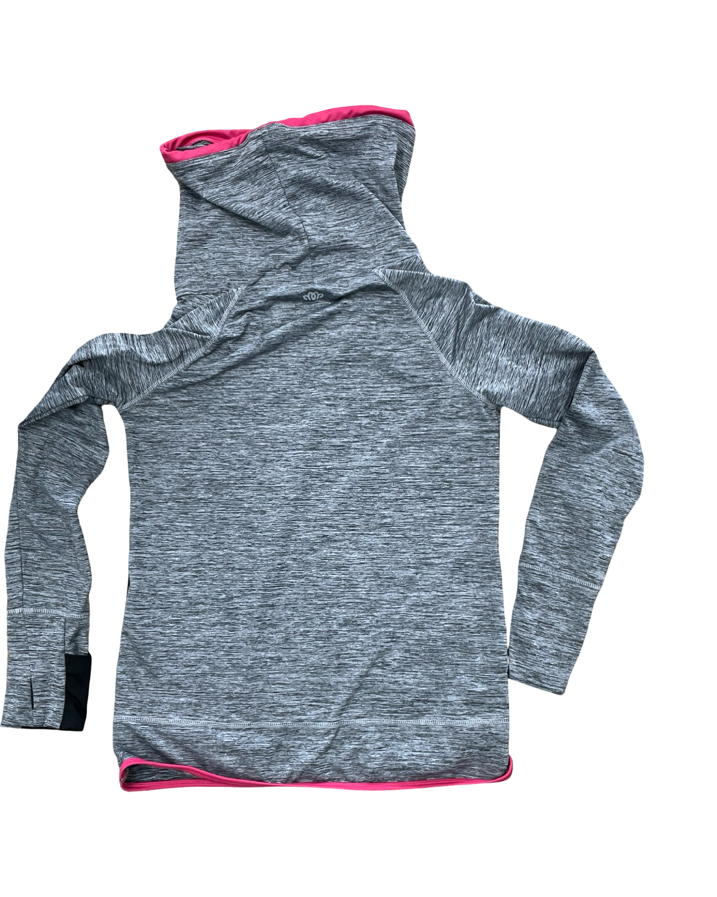 Athletic Top Ls Collar By Maurices In Grey & Pink, Size:M