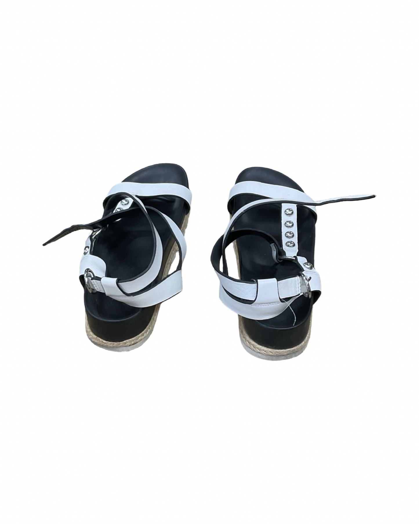 Sandals Flats By Bleecker & Bond In White, Size:7.5