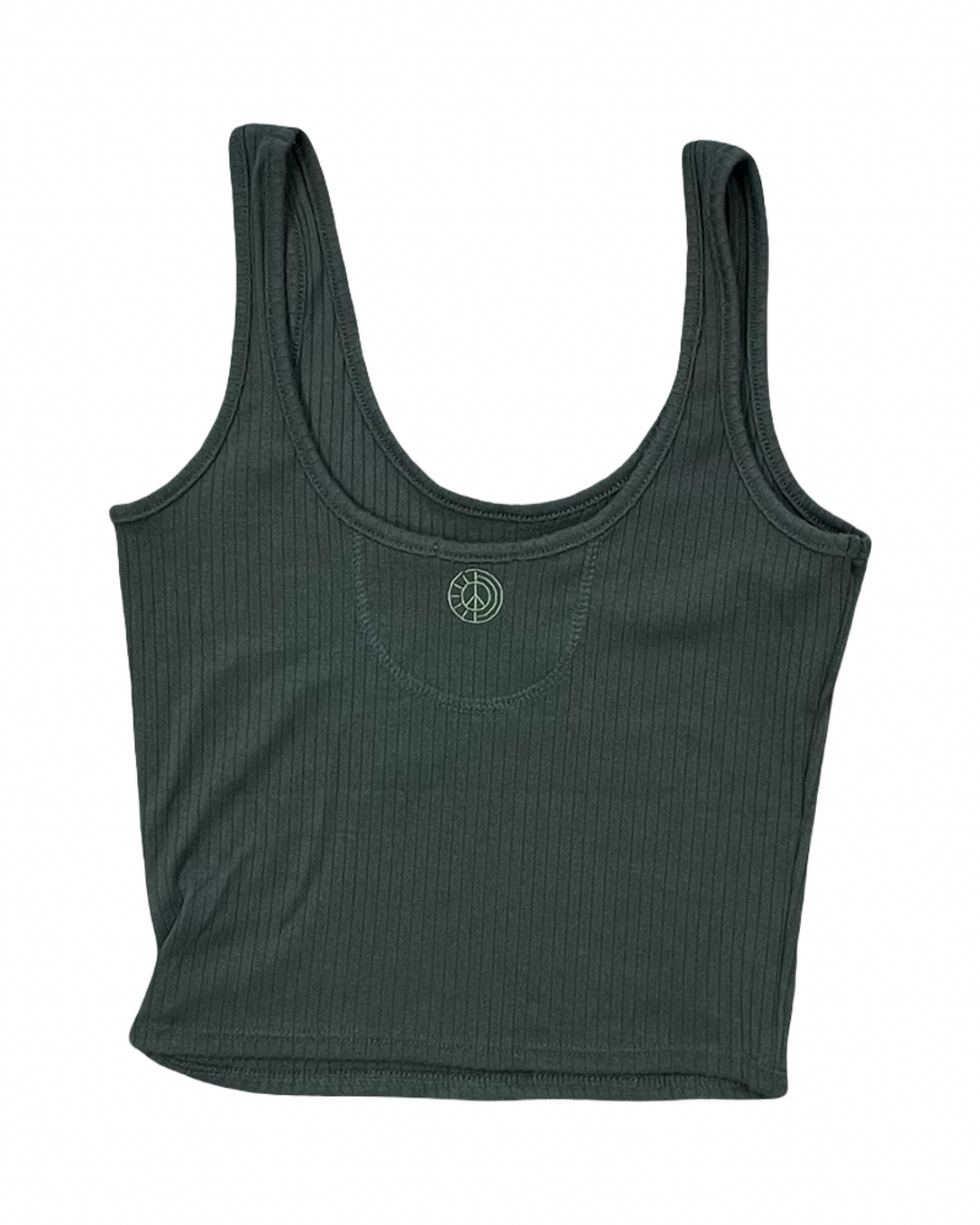 Top Sleeveless By Earthbound In Green, Size:M