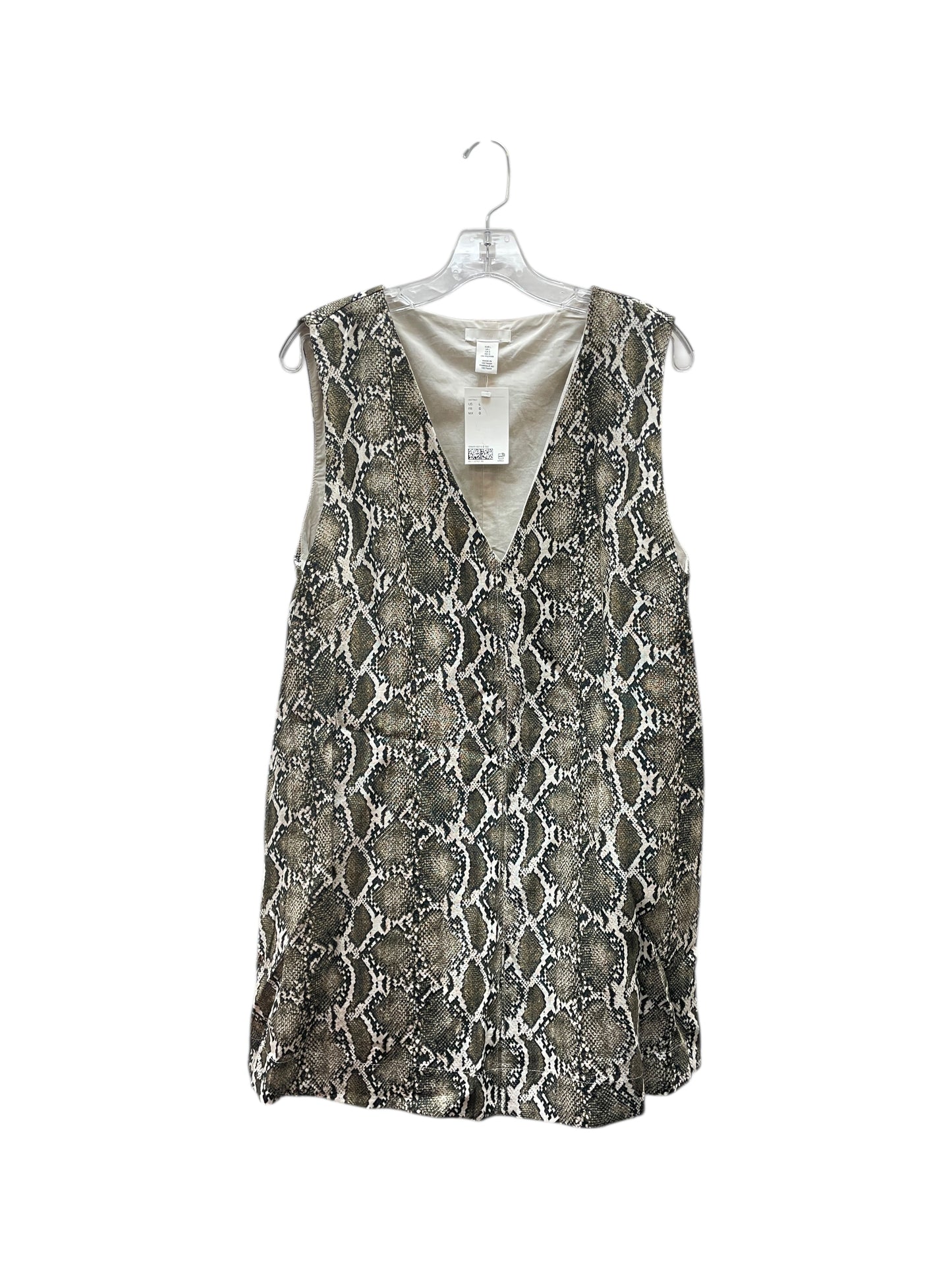 Dress Party Short By H&M In Animal Print, Size:L