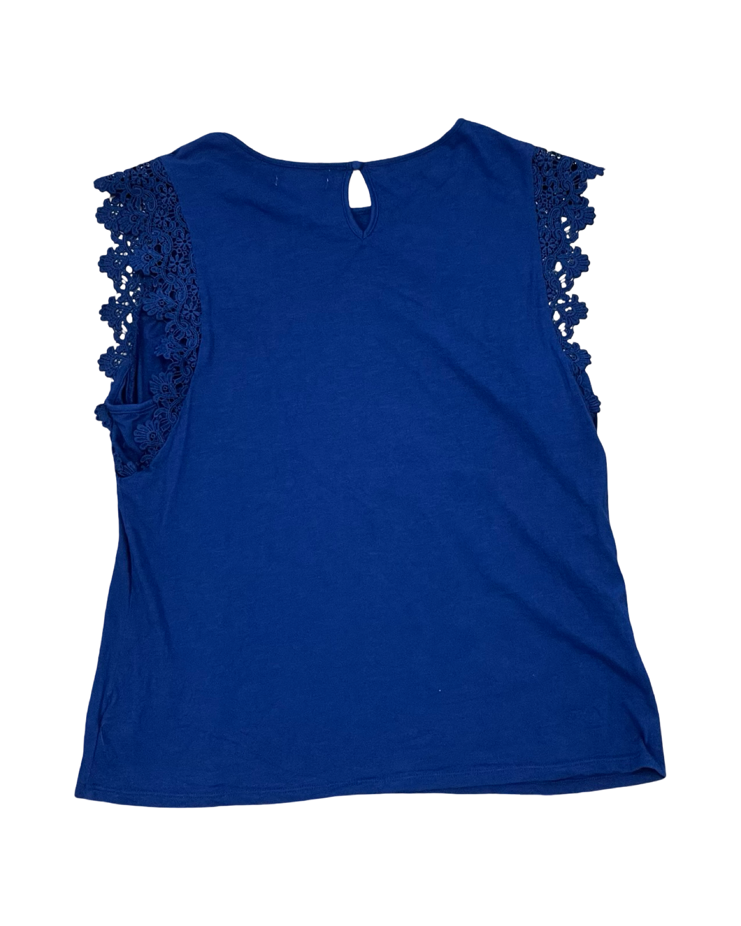 Top Sleeveless By Liz Claiborne In Blue, Size:L