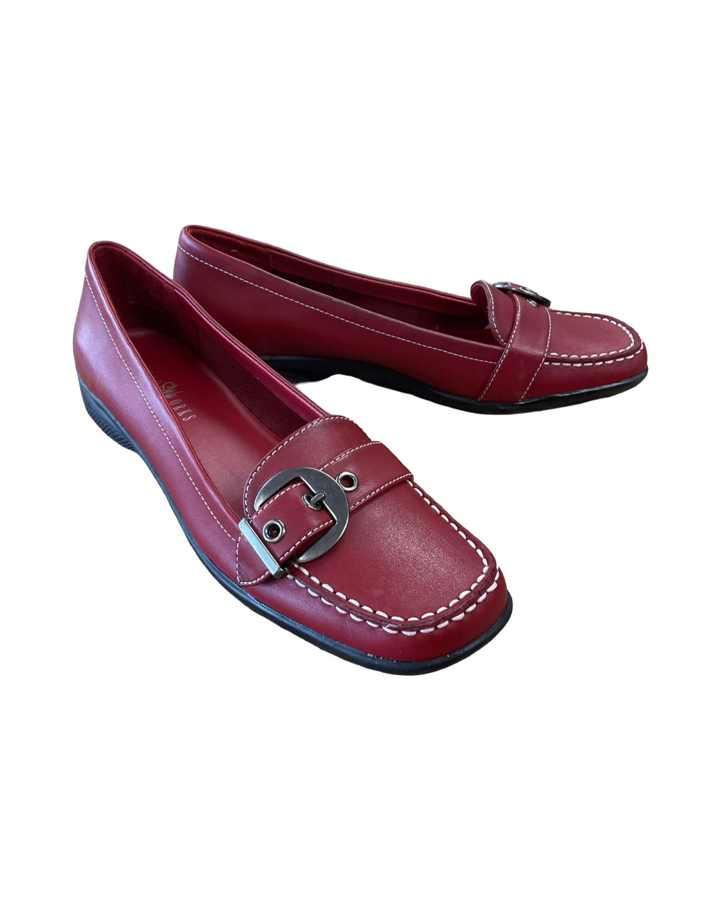 Shoes Flats By Studio Works In Red, Size:8