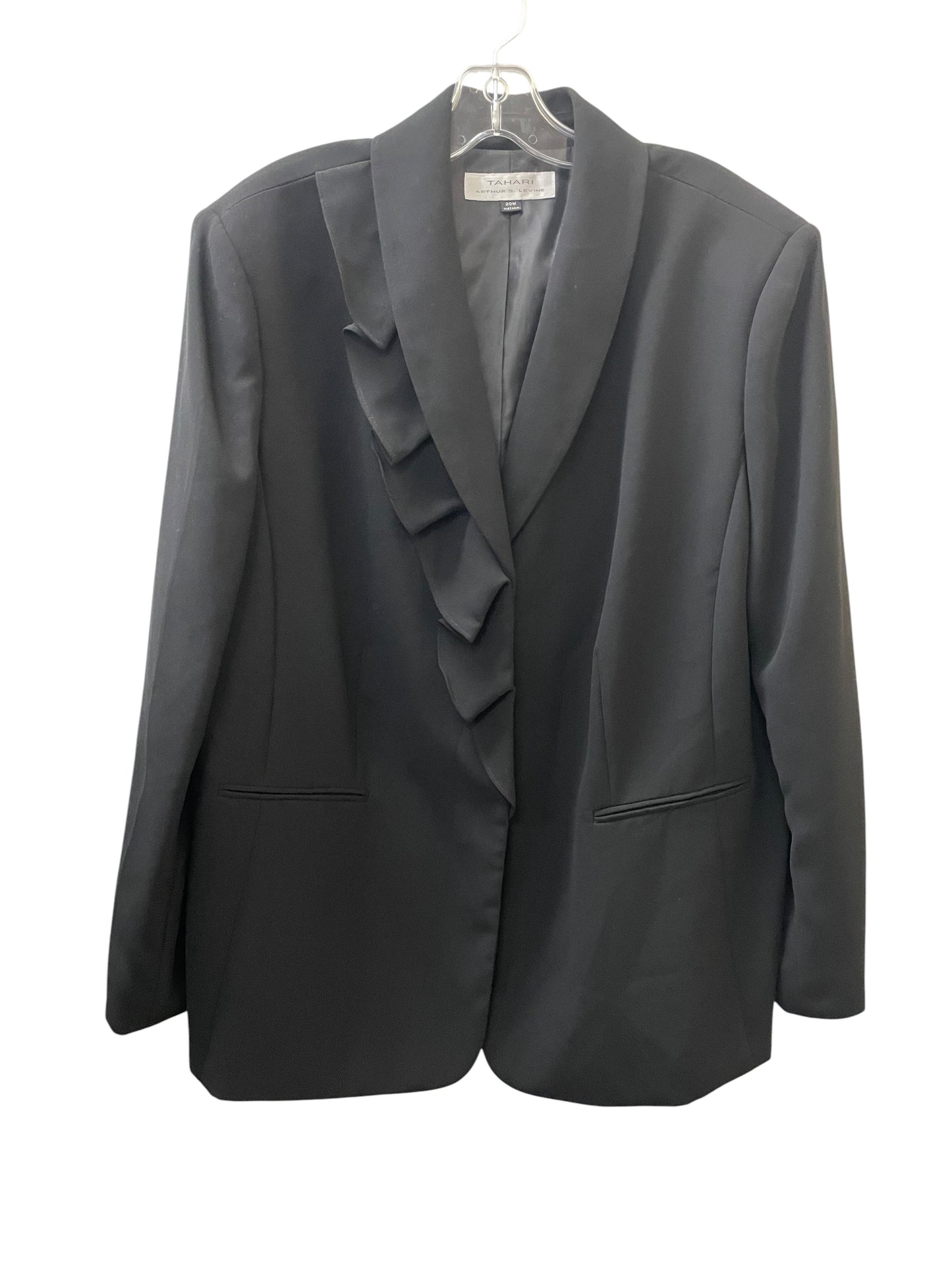 Blazer By Tahari In Black, Size:20