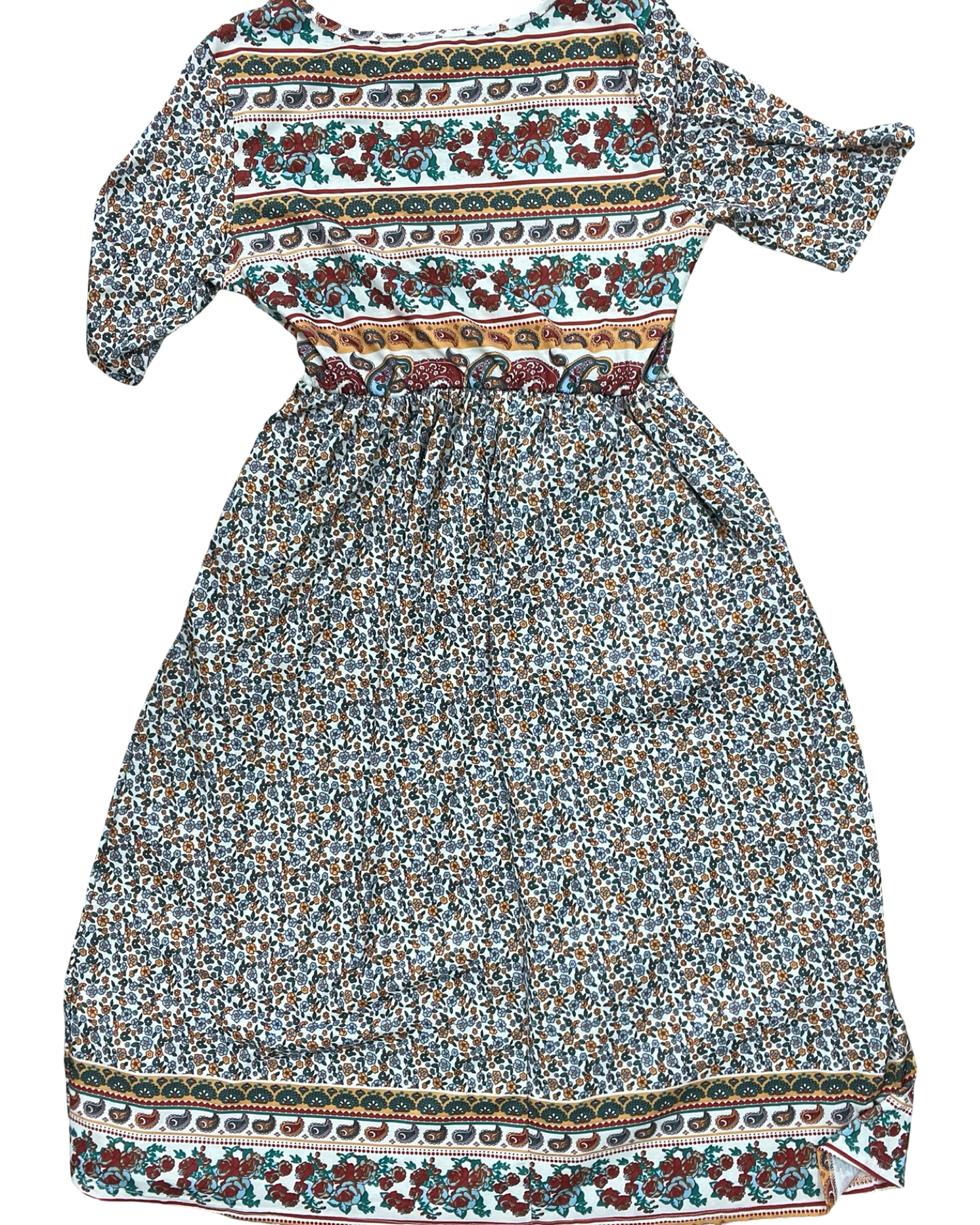Dress Casual Midi By Clothes Mentor In Multi, Size:M