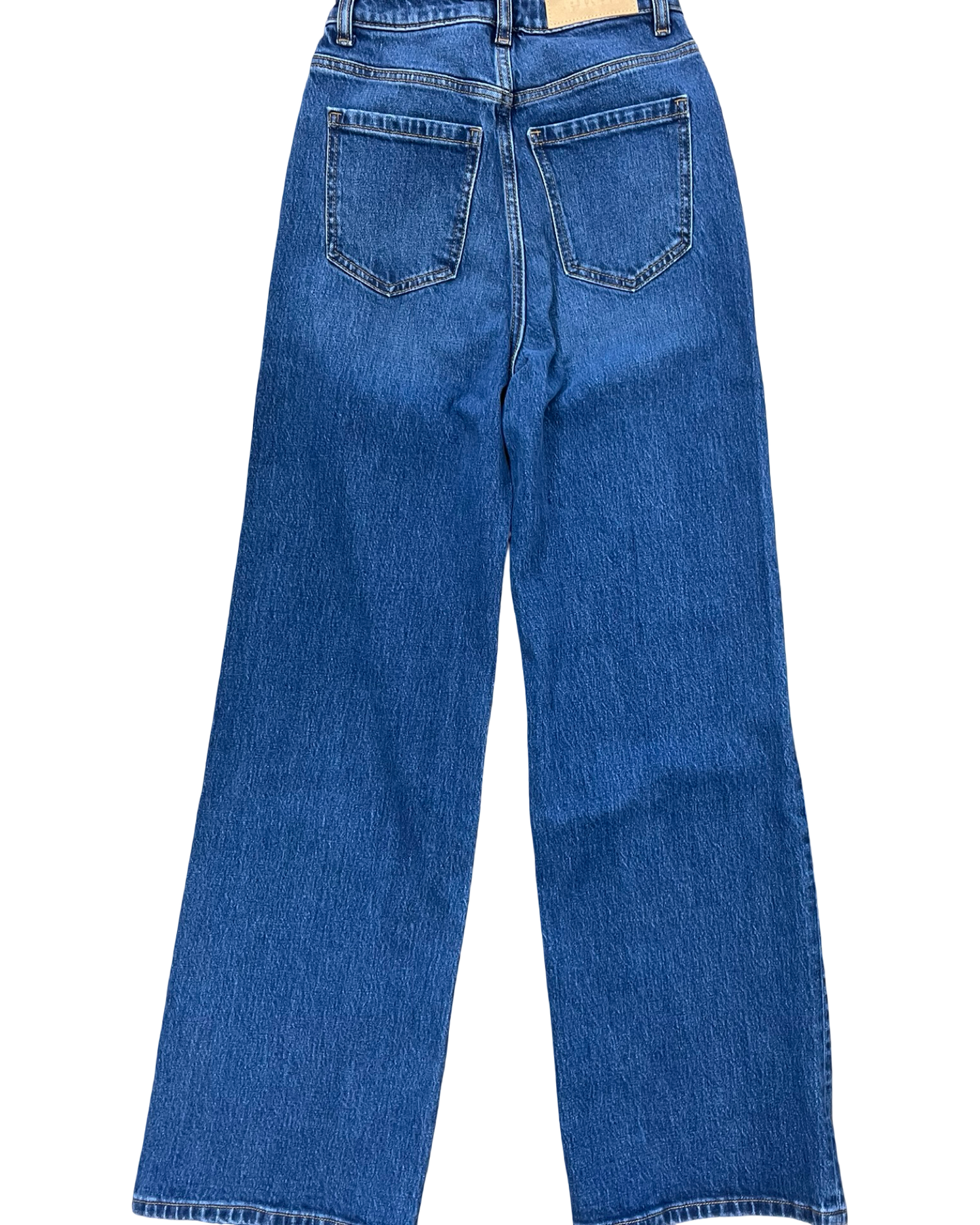 Jeans Wide Leg By Pink In Blue Denim, Size:0