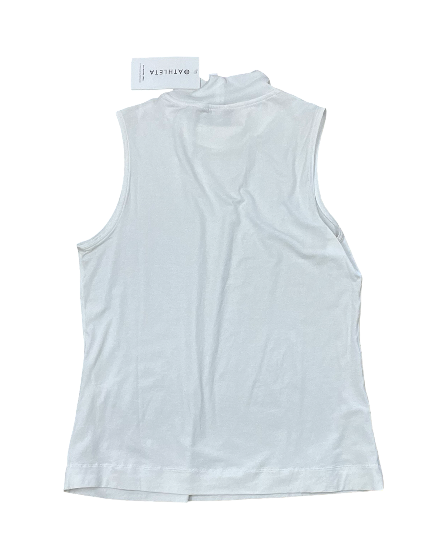 Top Sleeveless By Athleta In White, Size:M