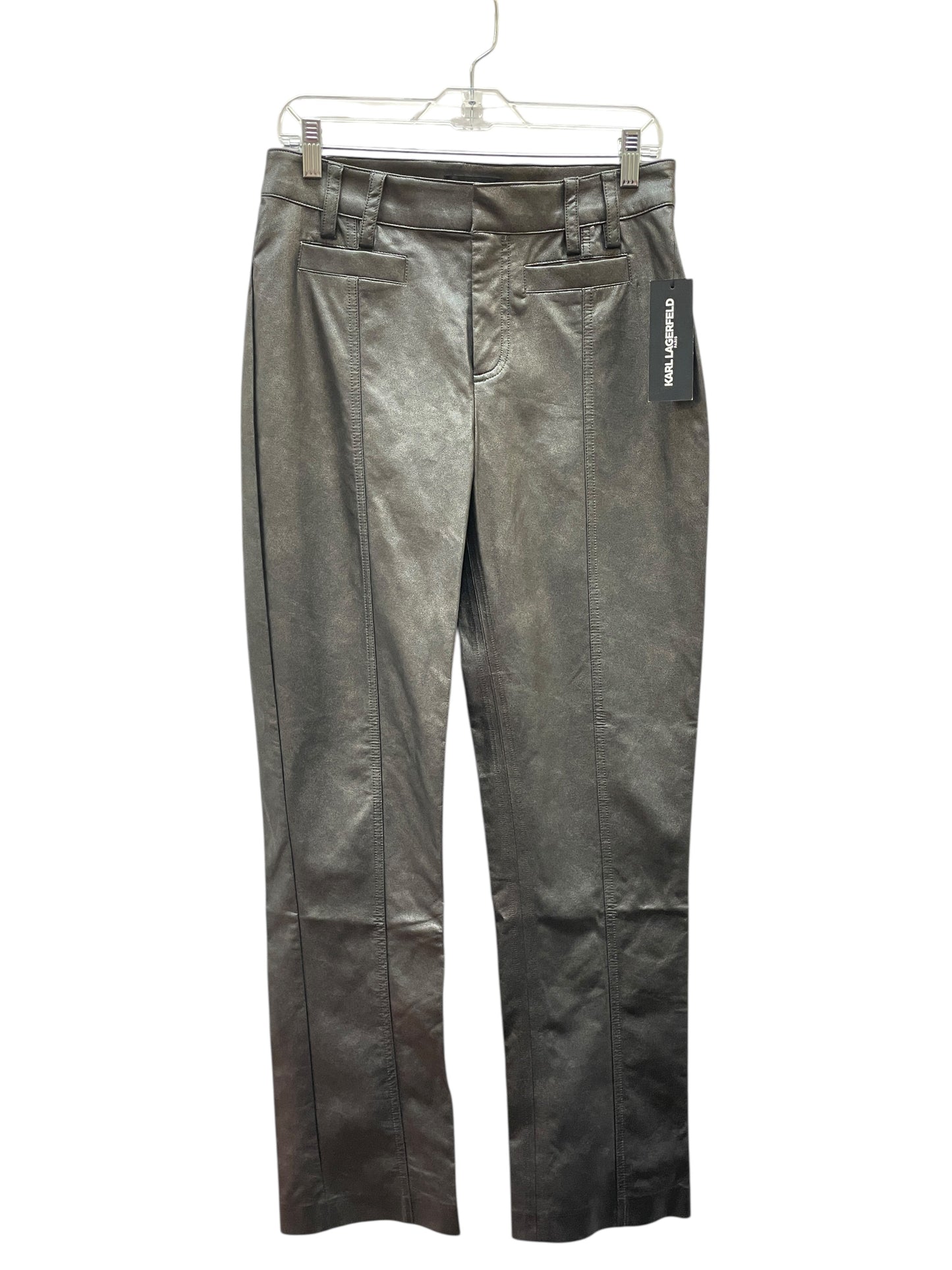 Pants Designer By Karl Lagerfeld In Black, Size:4