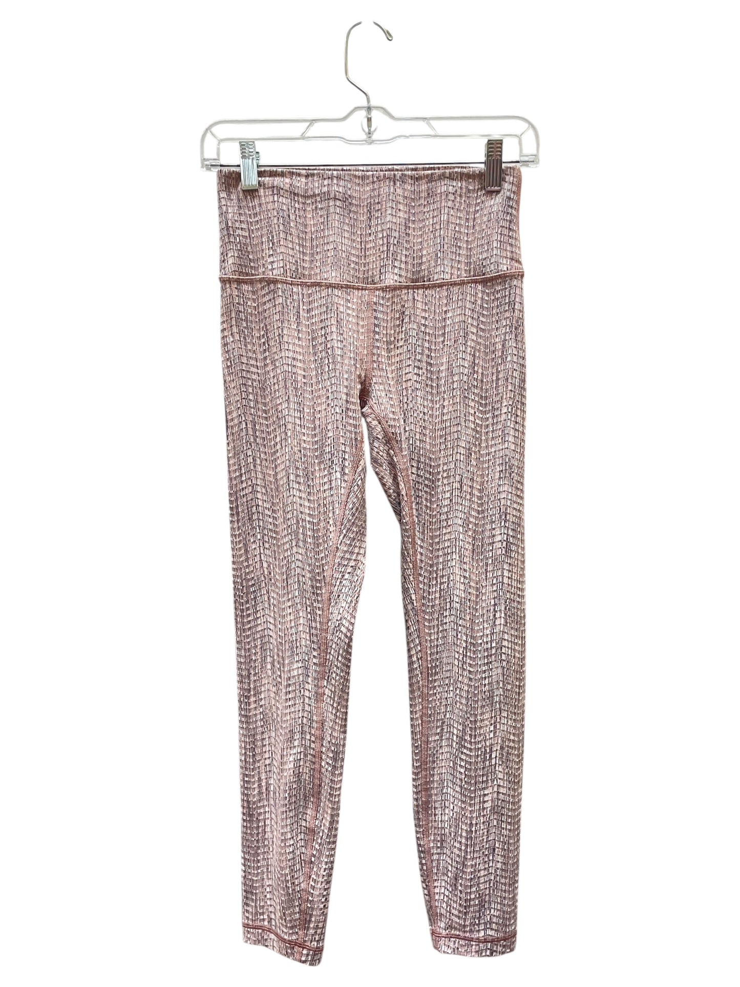 Athletic Leggings By Lululemon In Pink, Size:6