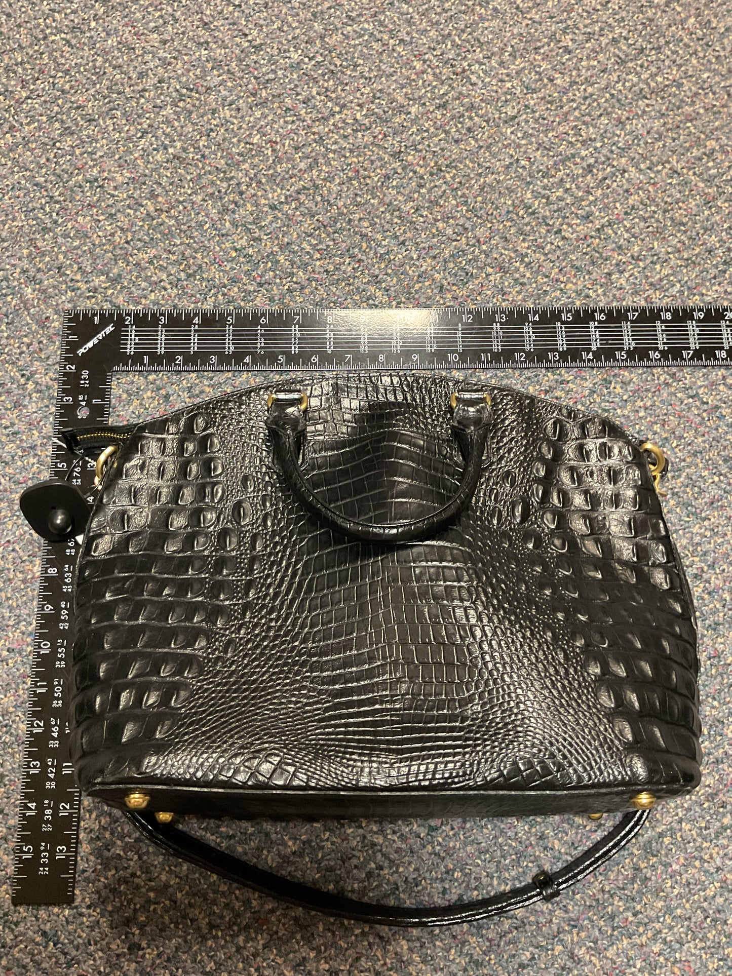 Handbag Designer By Brahmin In Black, Size:Medium