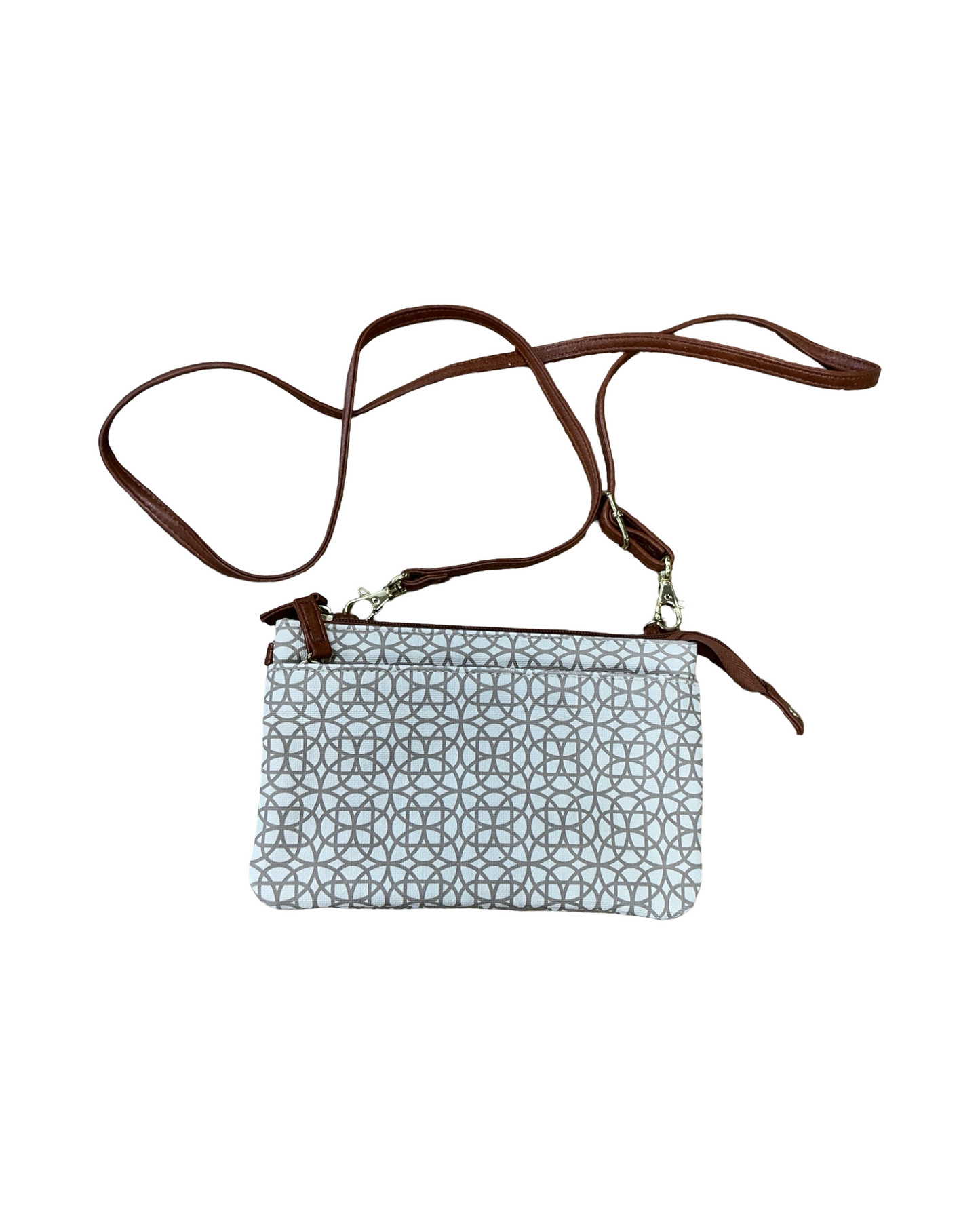 Crossbody By Clothes Mentor In Brown & Tan, Size:Small