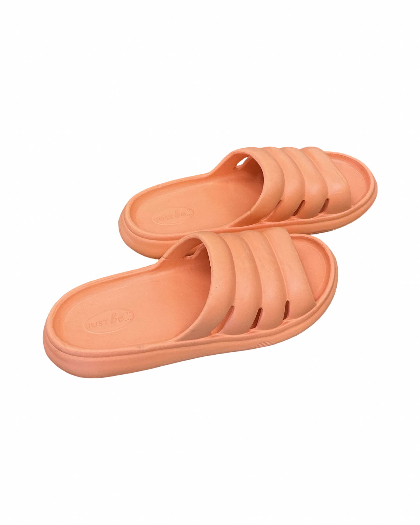Sandals Flats By Just Be In Orange, Size:9