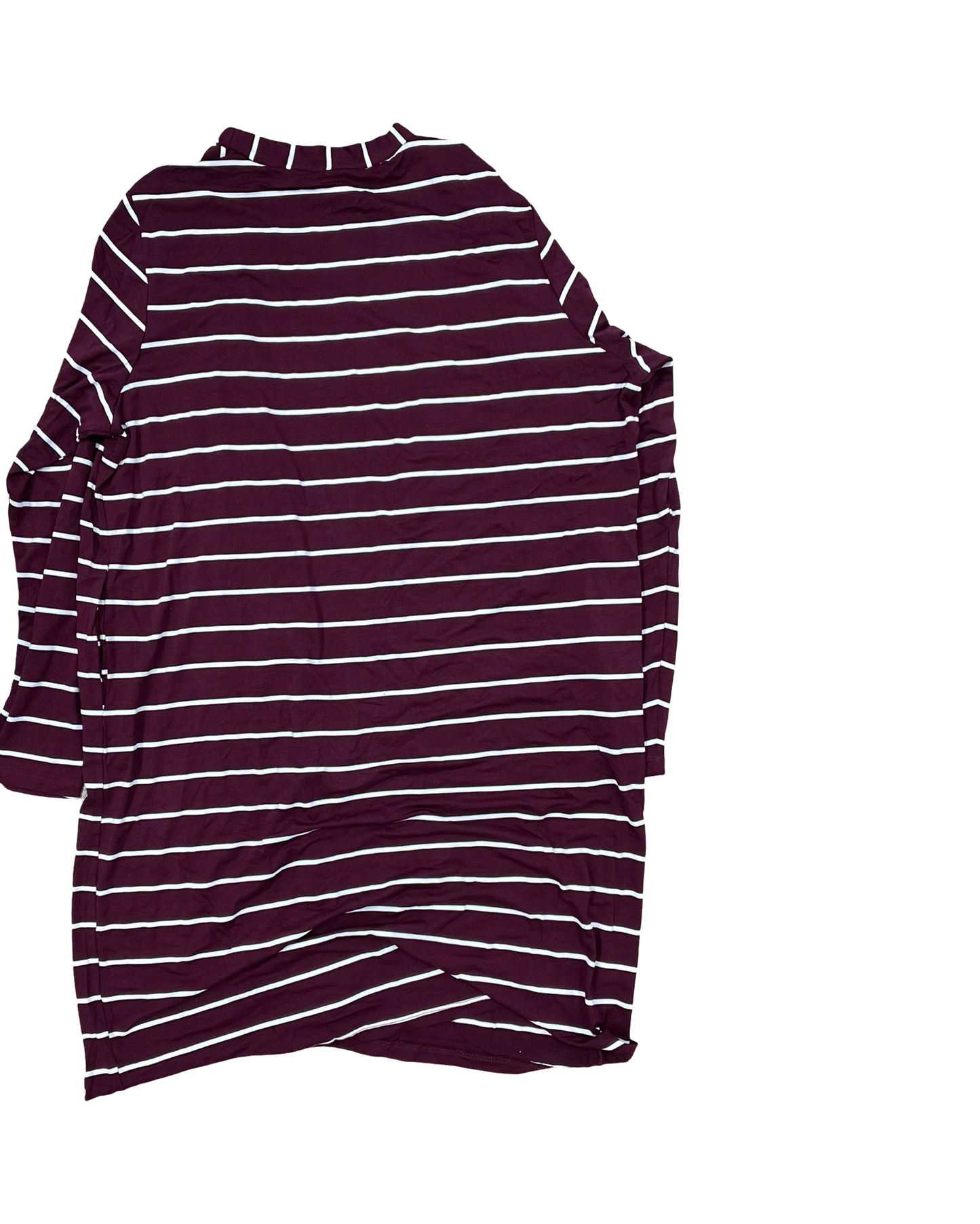 Cardigan By Clothes Mentor In Red & White, Size:2X