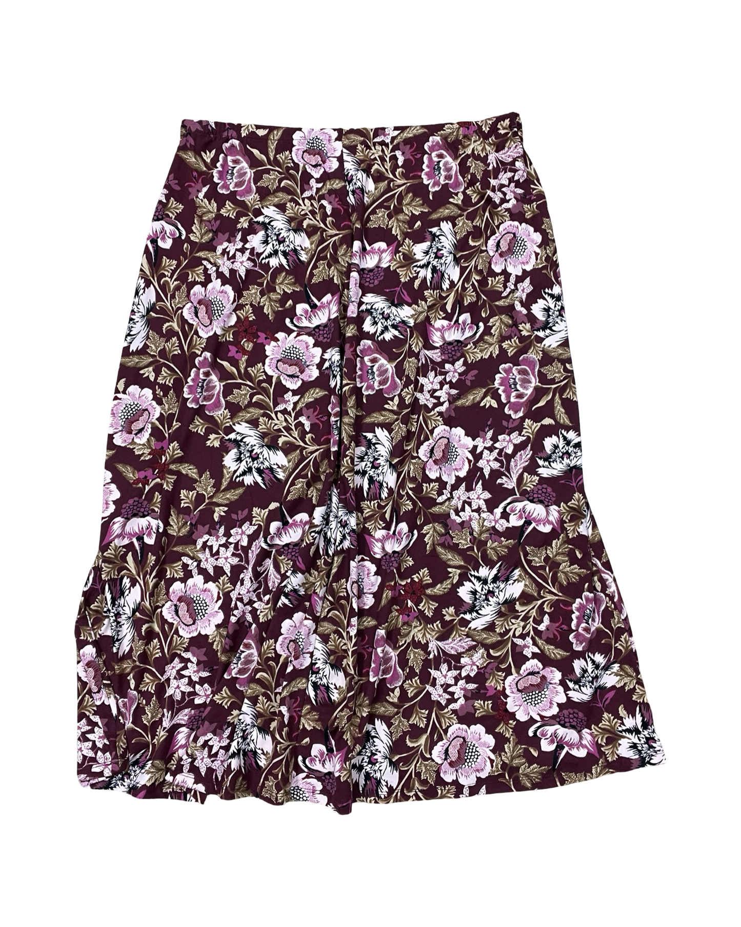 Skirt Midi By Cj Banks In Maroon, Size:1X