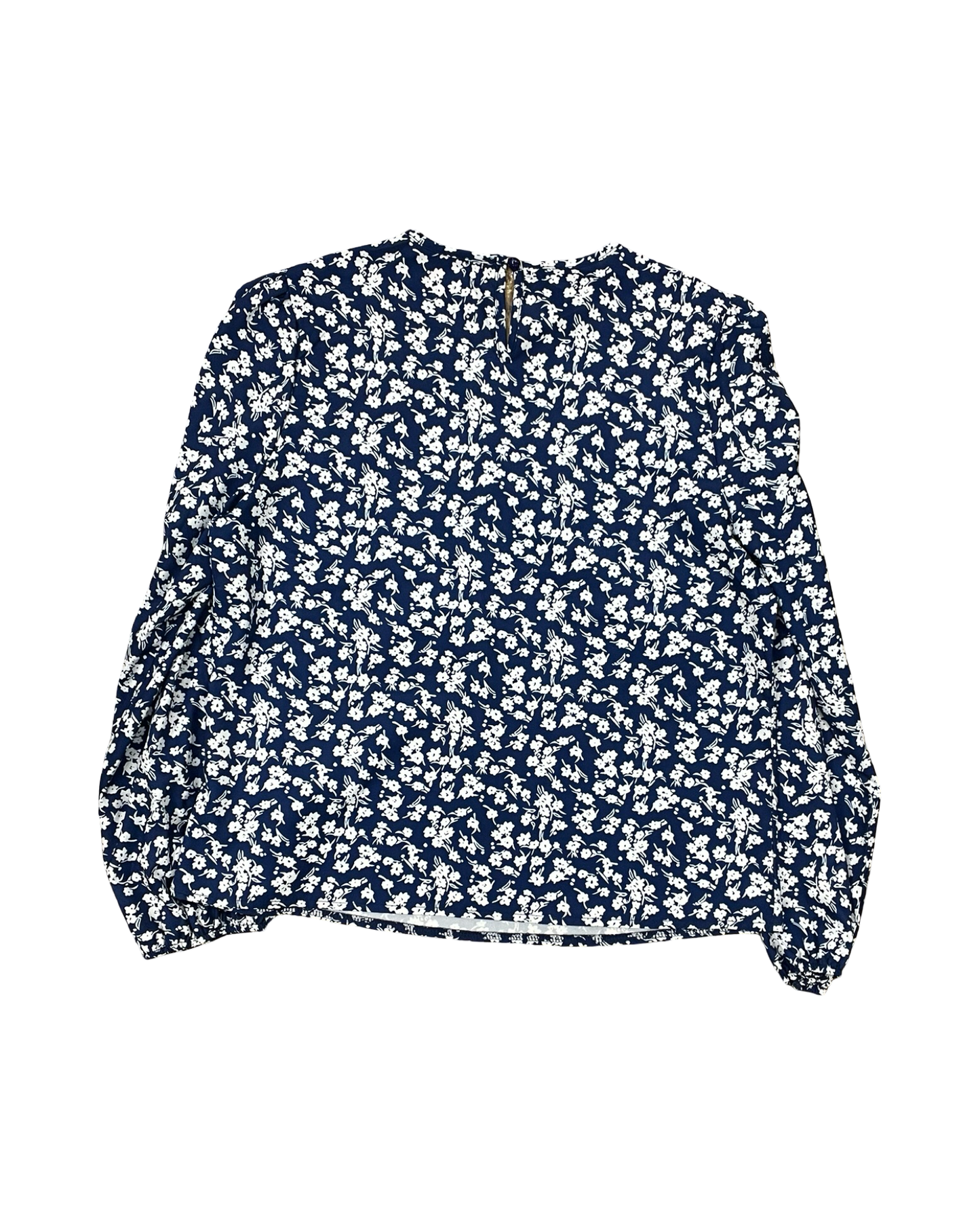Top Ls By Clothes Mentor In Blue & White, Size:L