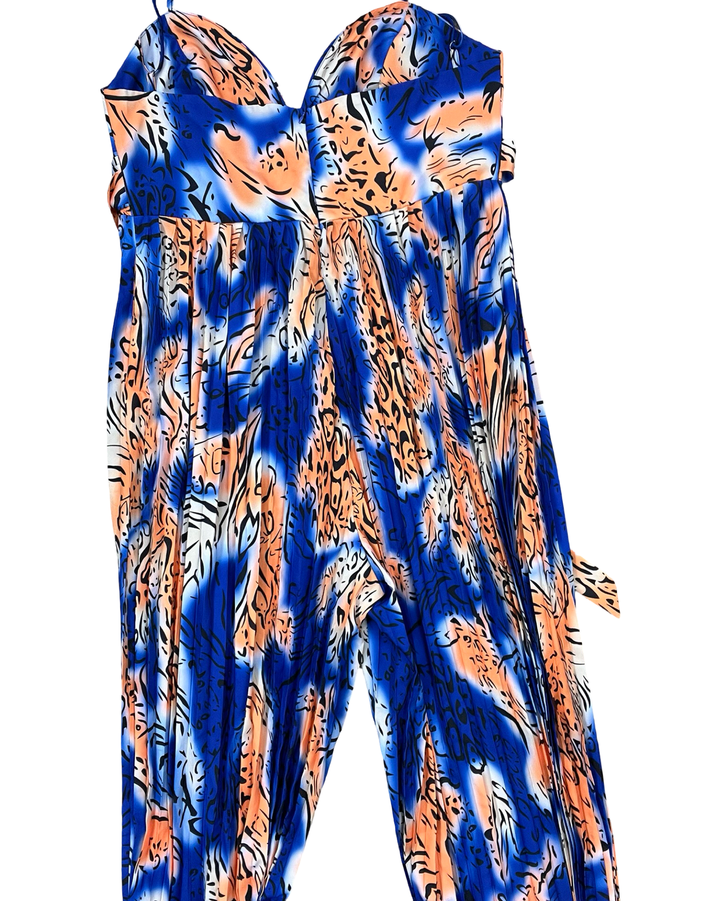 Jumpsuit By Clothes Mentor In Blue & Orange, Size:Xl