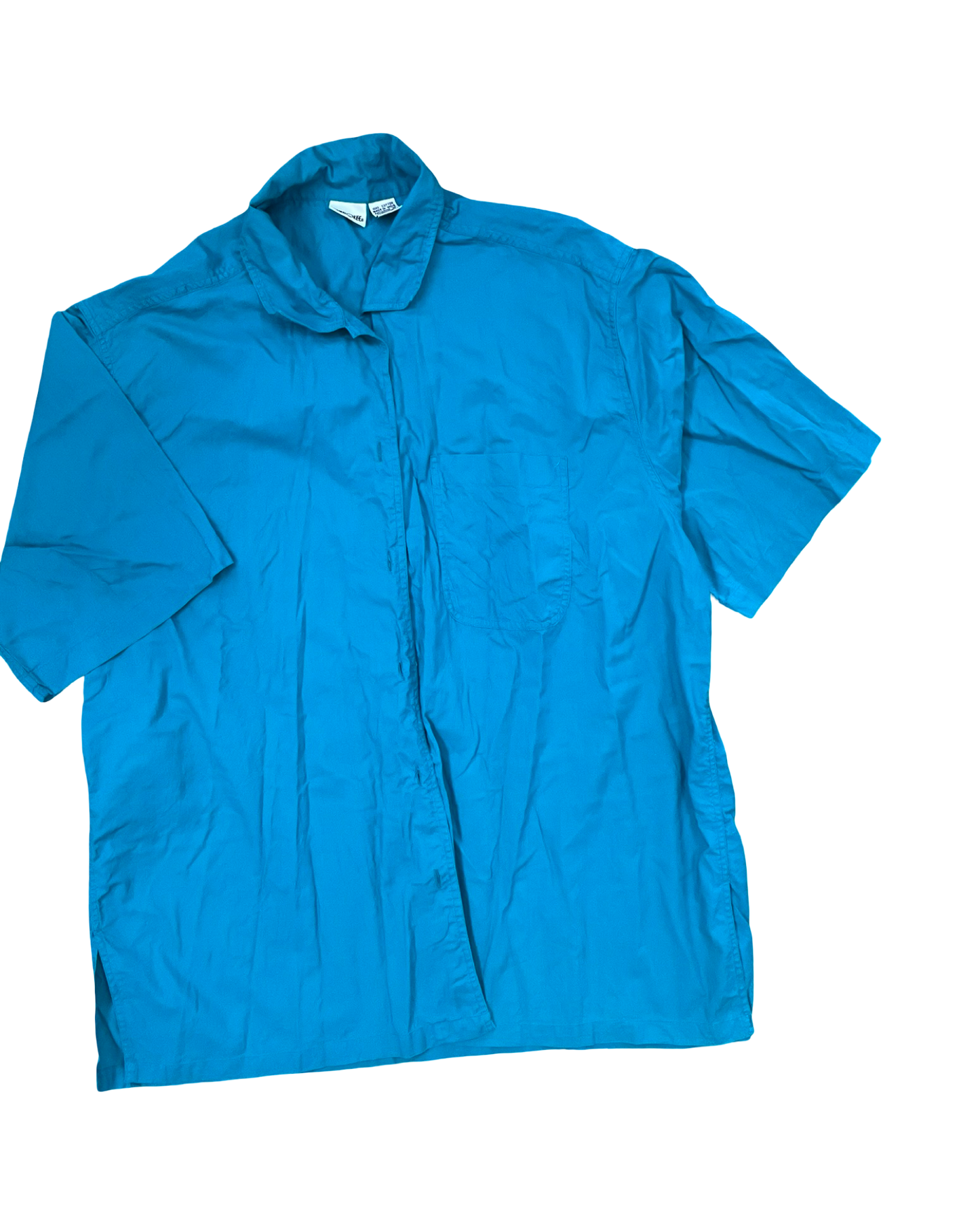 Top Ss By Cherokee In Teal, Size:2X