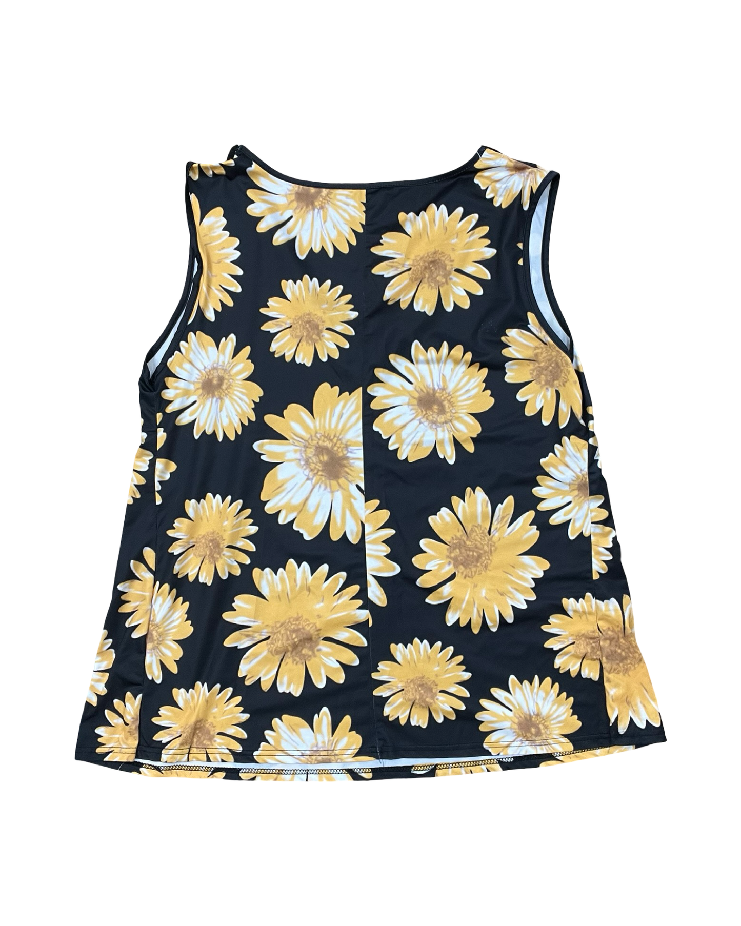 Top Sleeveless By Clothes Mentor In Black & Yellow, Size:4X
