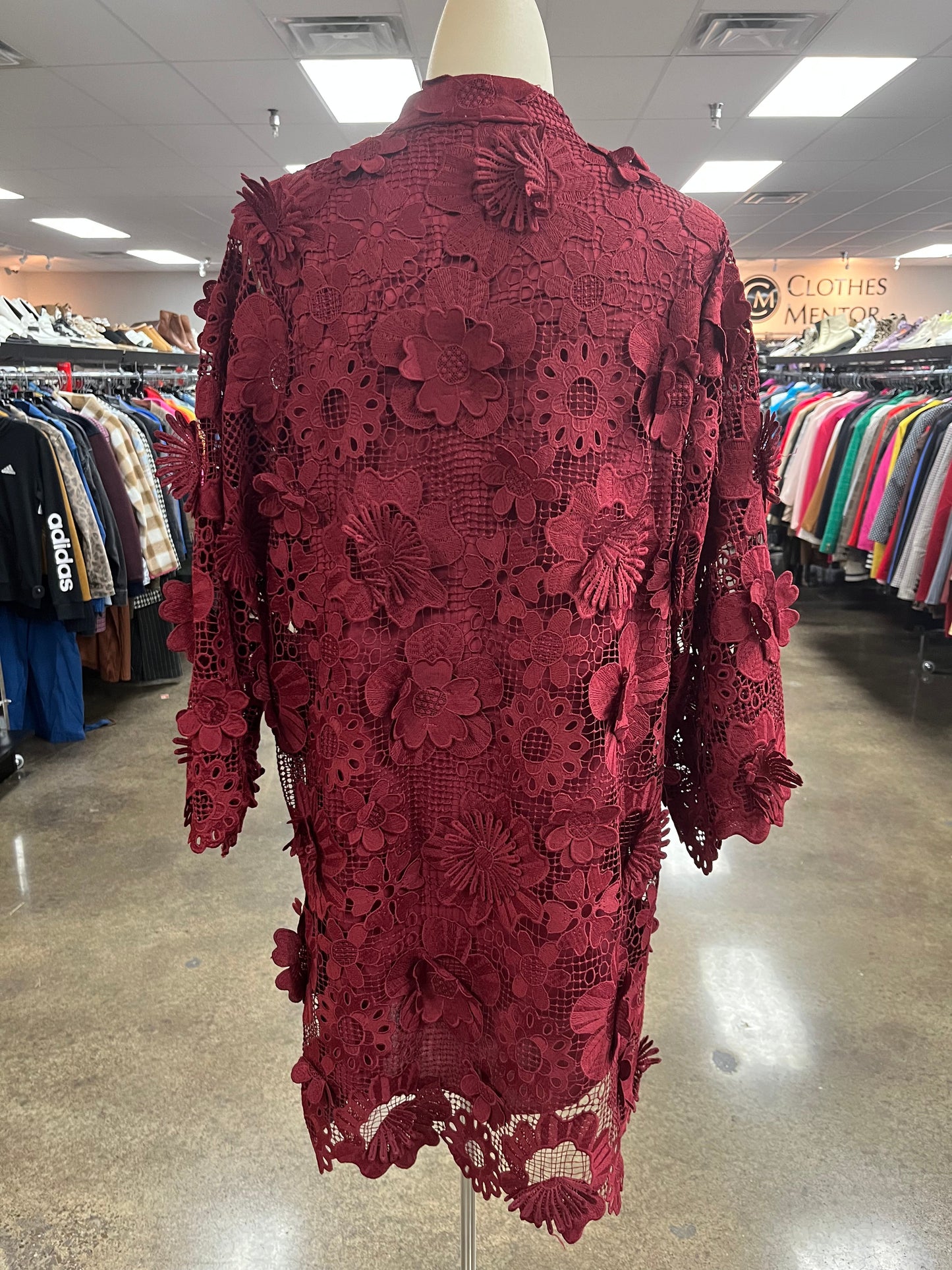 Dress Casual Short By J.Marie In Maroon, Size:S
