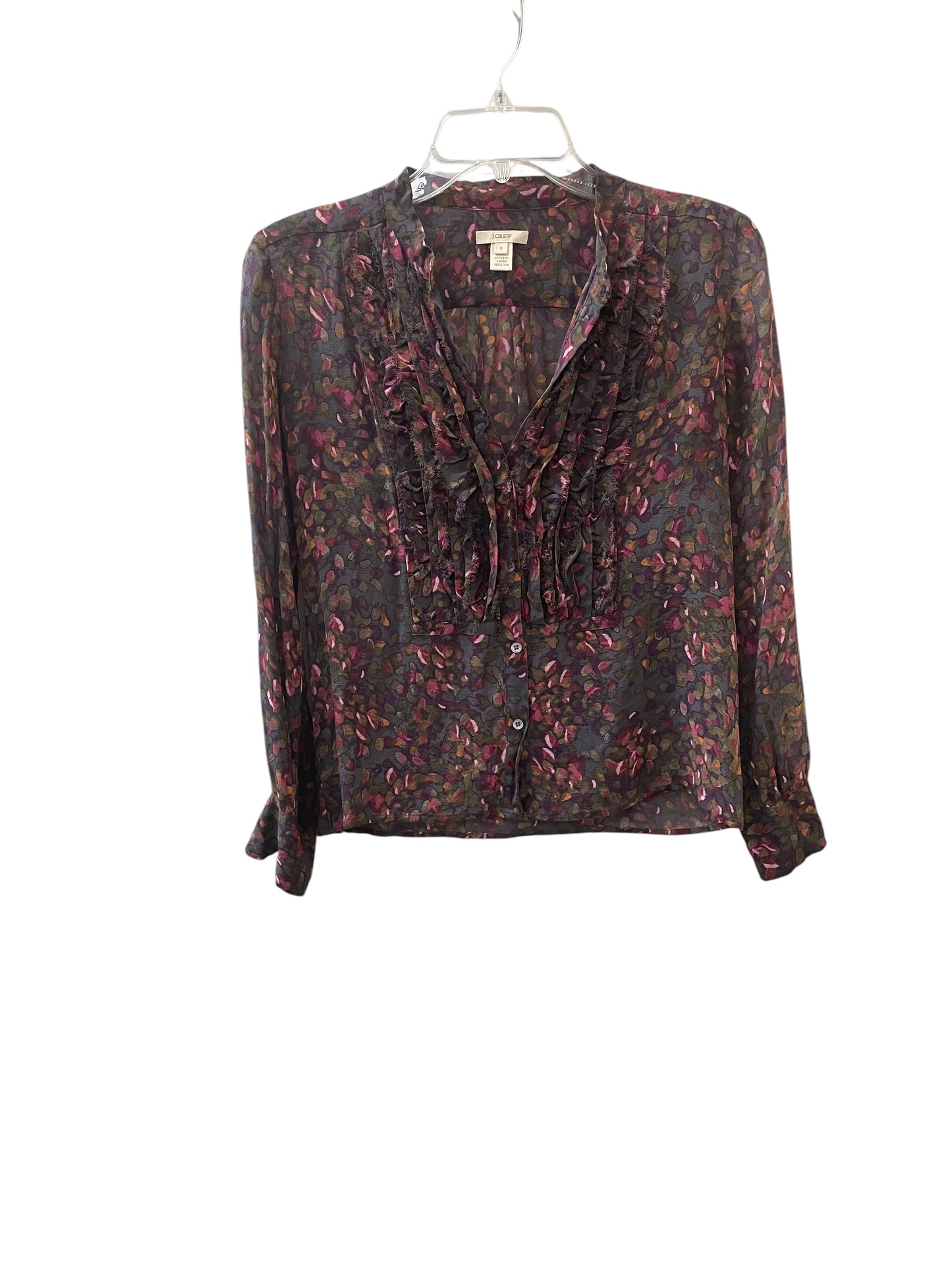 Top Ls By J. Crew In Floral Print, Size:0