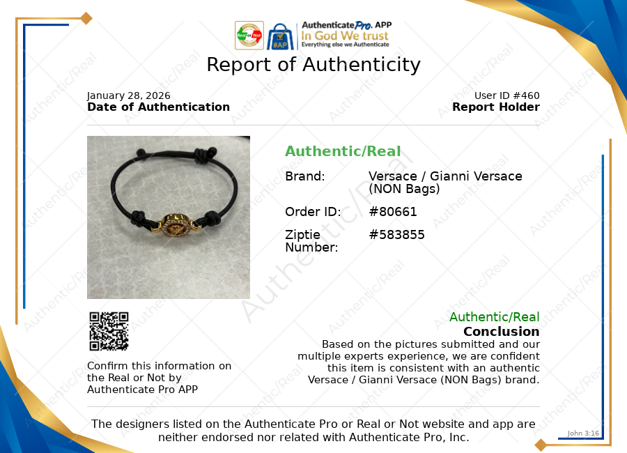 Bracelet Luxury Designer By Versace