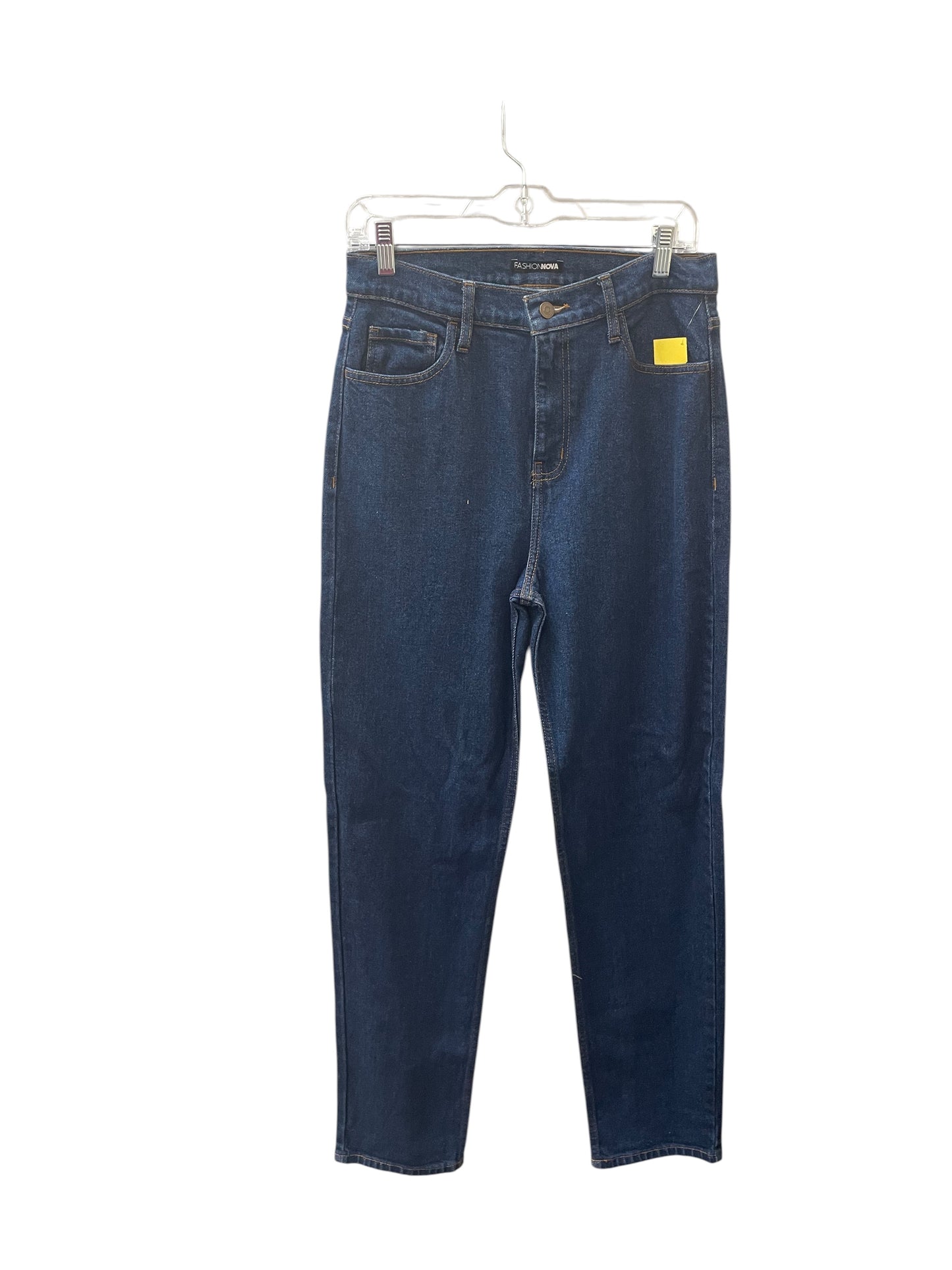 Jeans Flared By Fashion Nova In Navy, Size:8