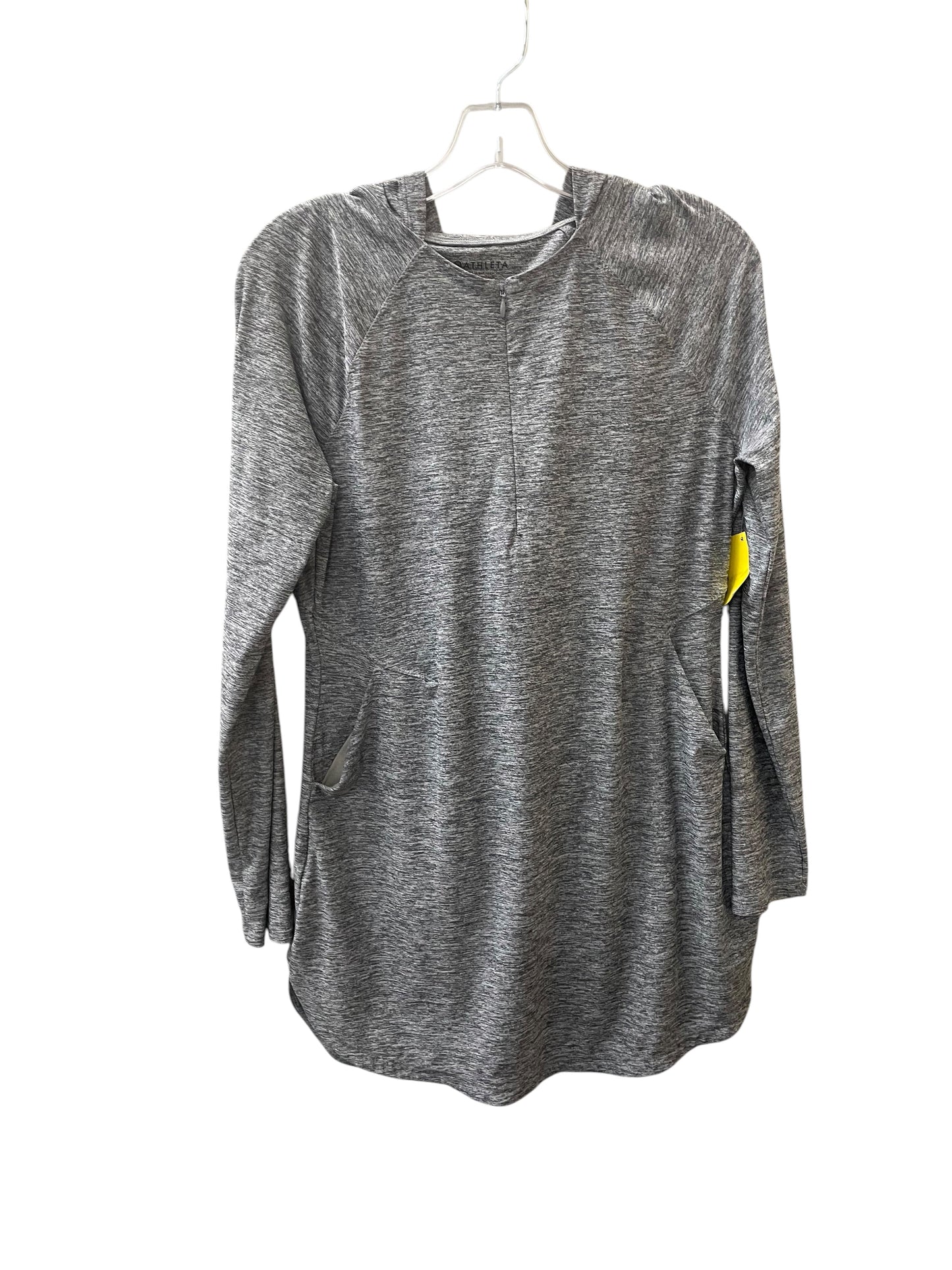 Athletic Sweatshirt Hoodie By Athleta In Grey, Size:S