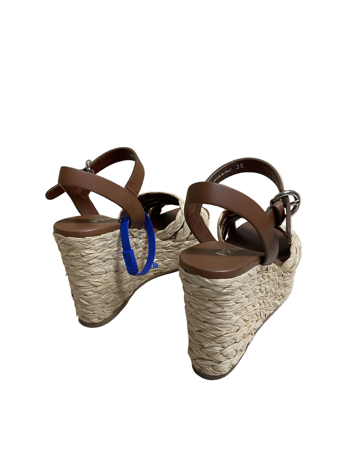 Sandals Designer By Prada In Brown & Tan, Size:5