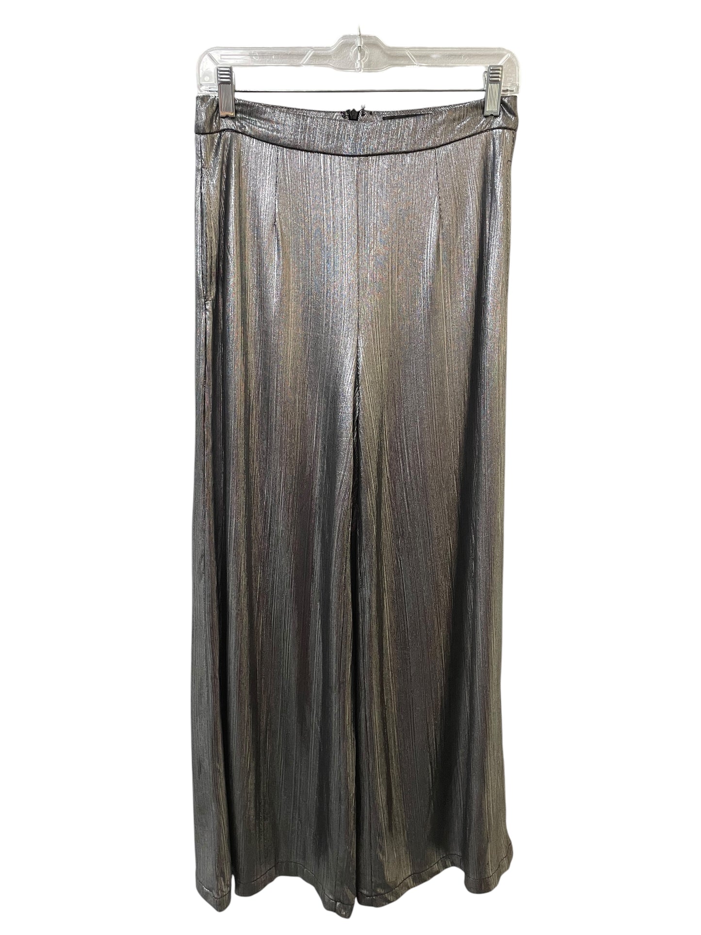 Pants Wide Leg By Lulus In Silver, Size:4