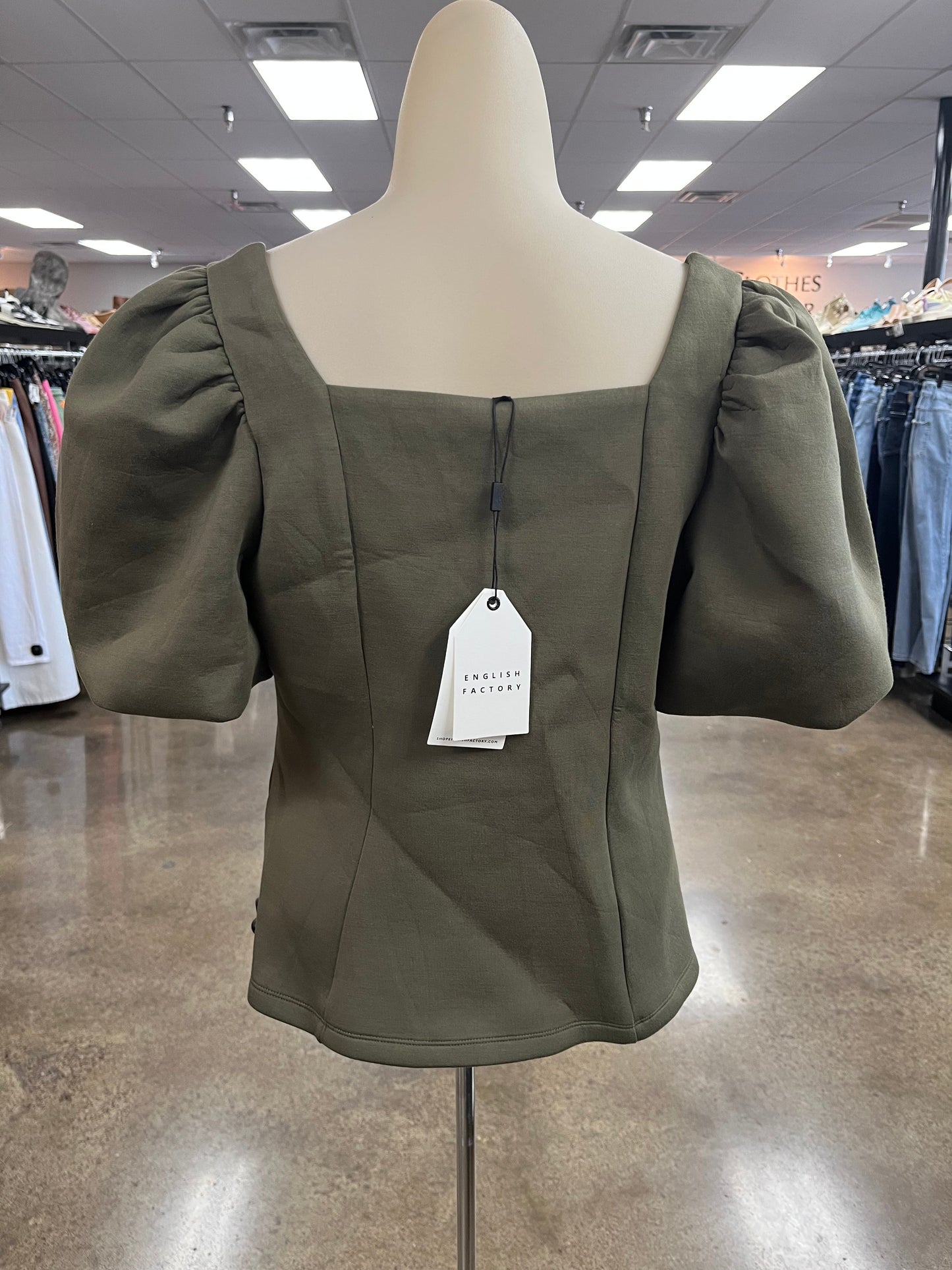 Top Ss By English Factory In Green, Size:L