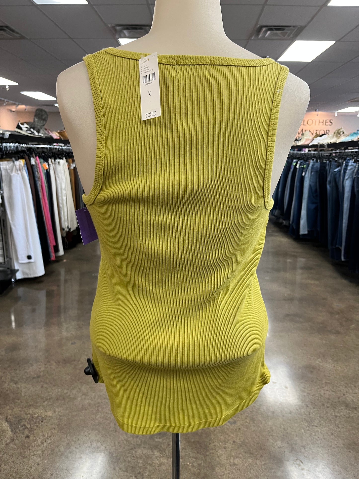 Tank Top By T.La In Chartreuse, Size:S