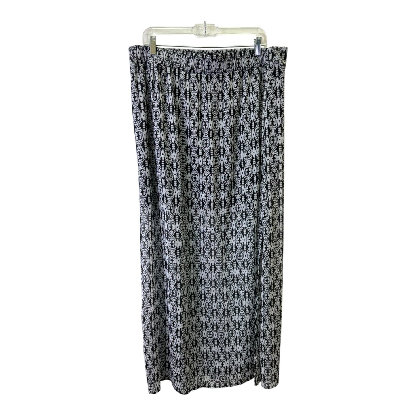 Skirt Maxi By Maurices In Black & White, Size:Xl