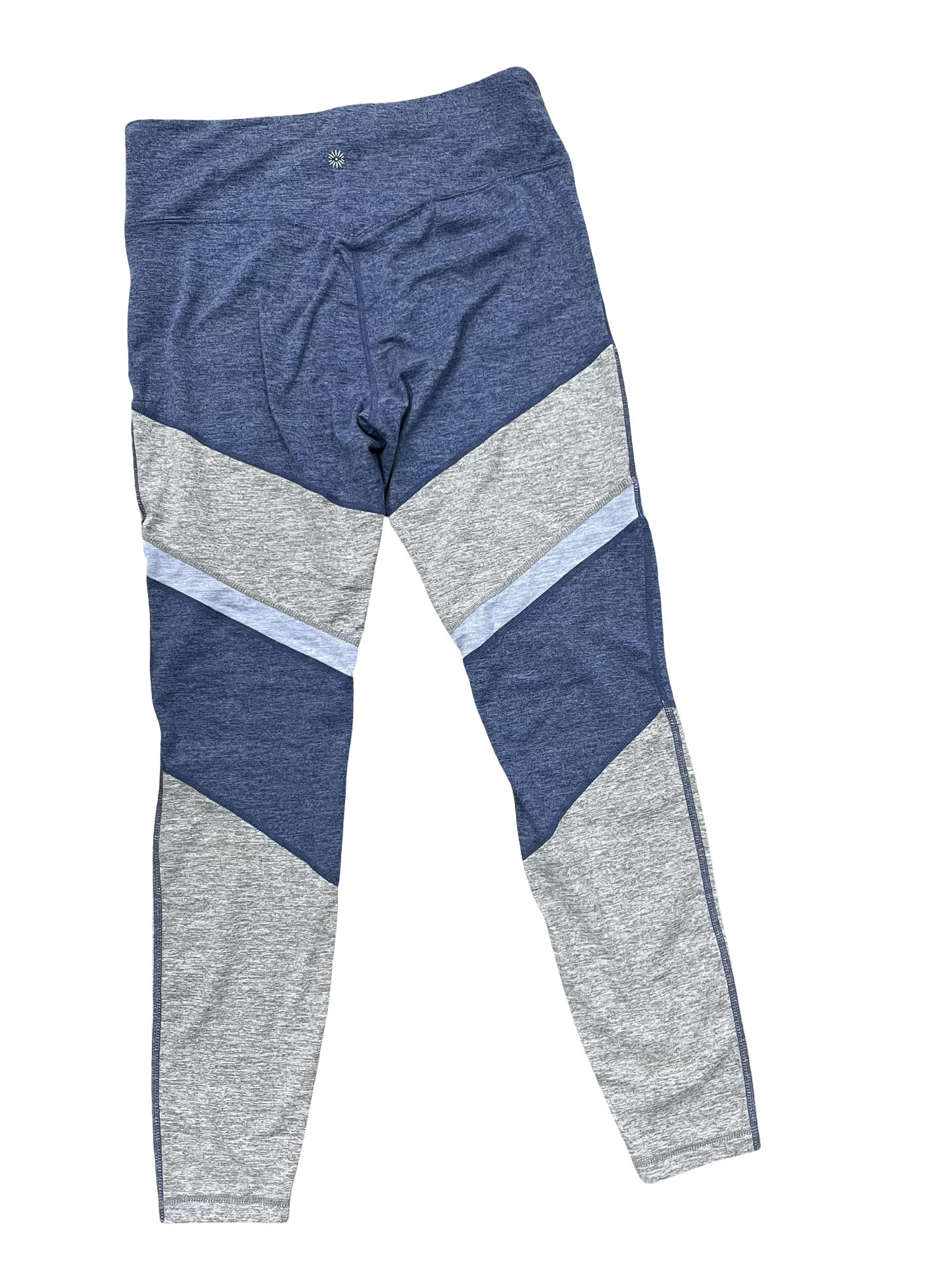 Athletic Leggings By Tangerine In Blue & Grey, Size:L