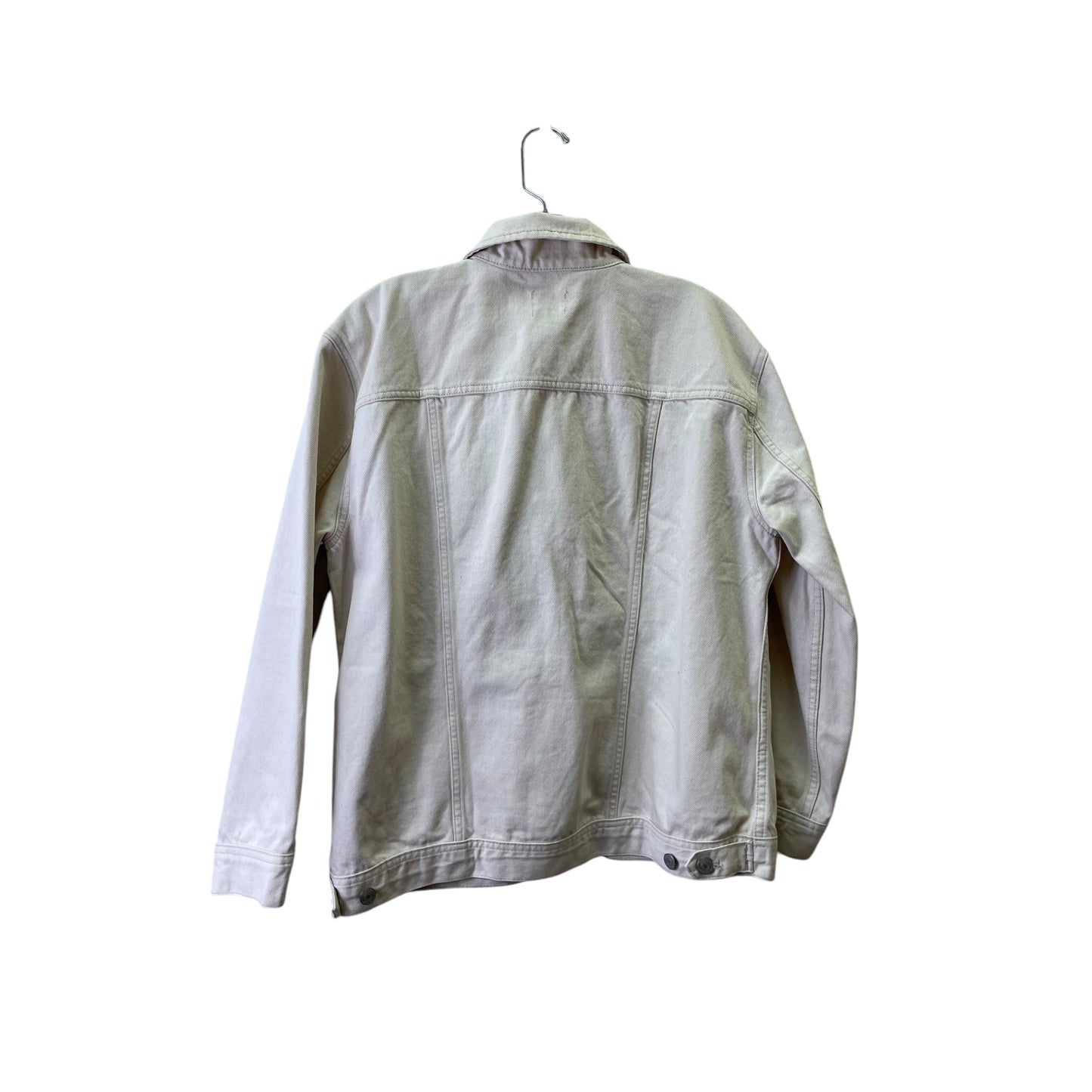 Jacket Denim By J. Crew In Cream, Size:M