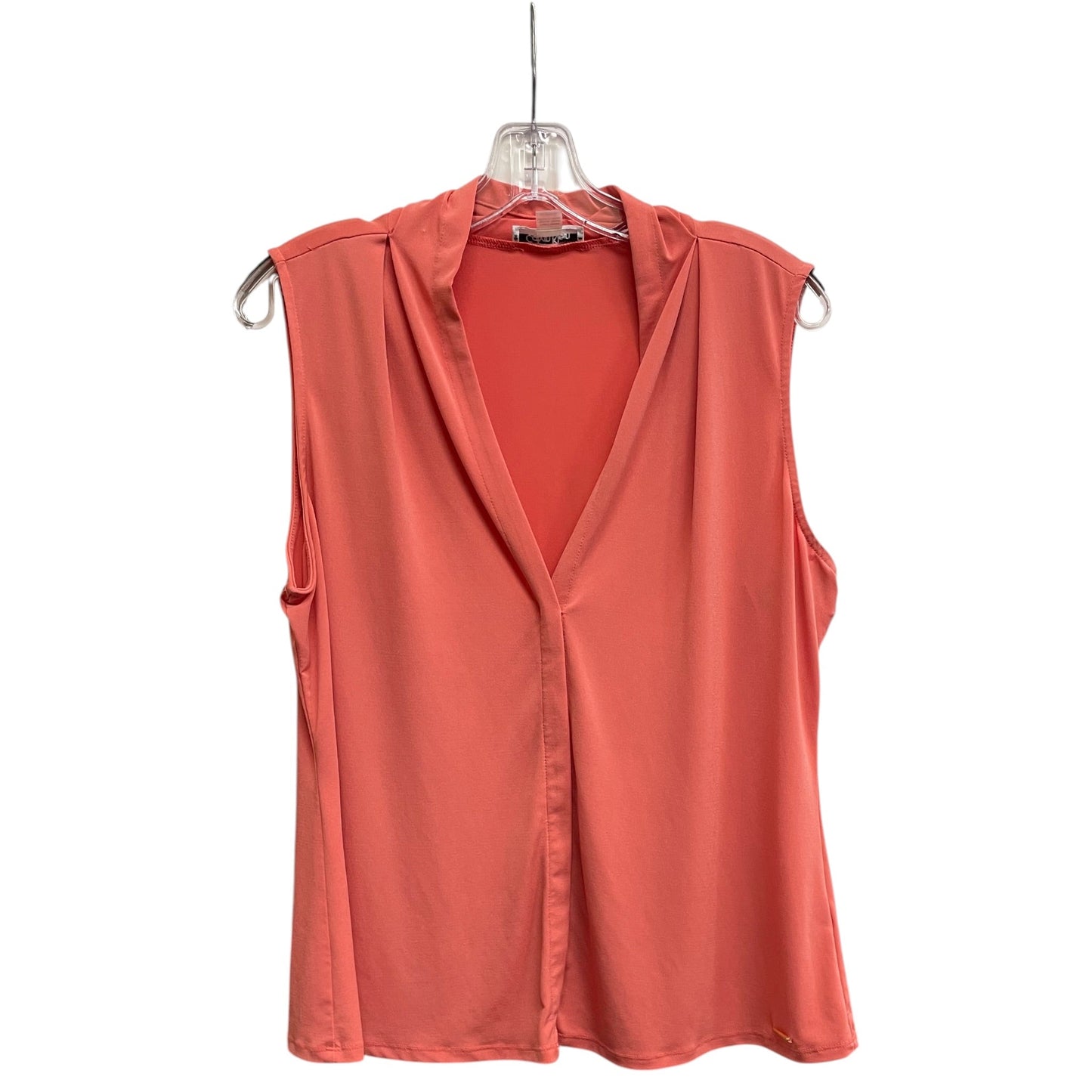 Top Ss By Calvin Klein In Coral, Size:Xl