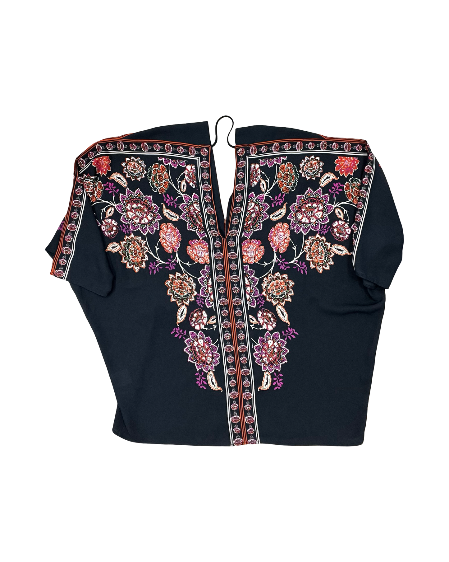 Top Ss By Rose And Olive In Black & Orange, Size:M