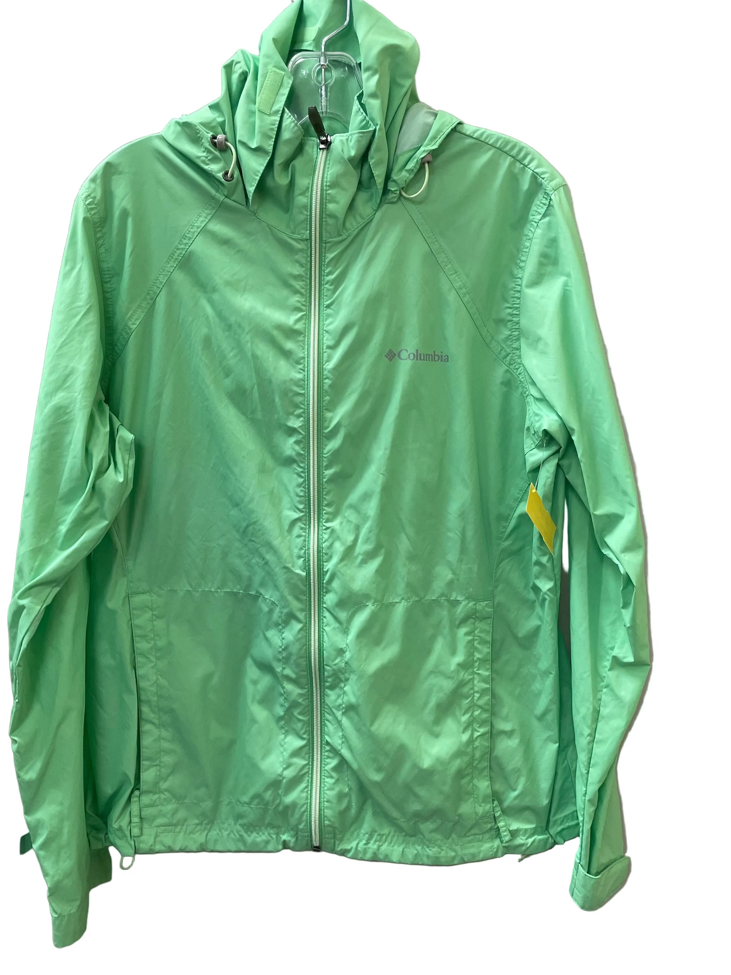 Athletic Jacket By Columbia In Green, Size:L