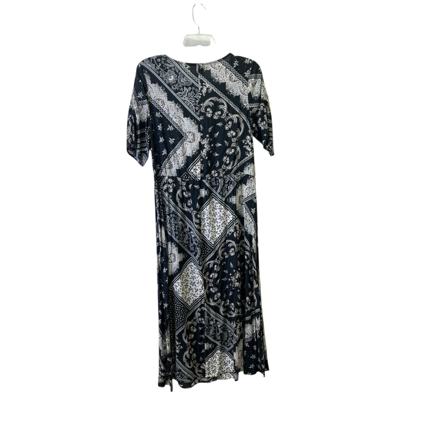 Dress Casual Maxi By H&M In Black & White, Size:M