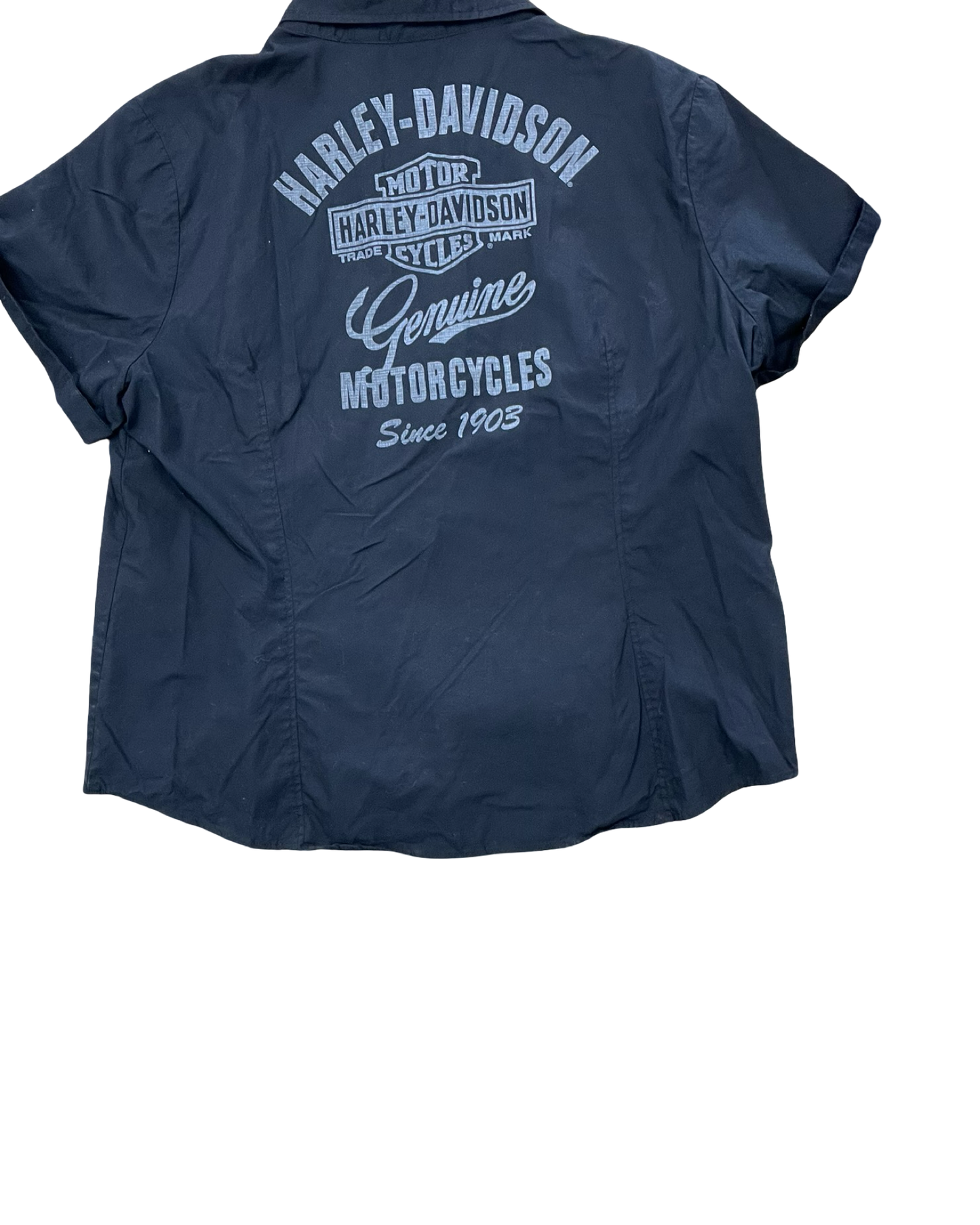 Blouse Ss By Harley Davidson In Black, Size:Xl