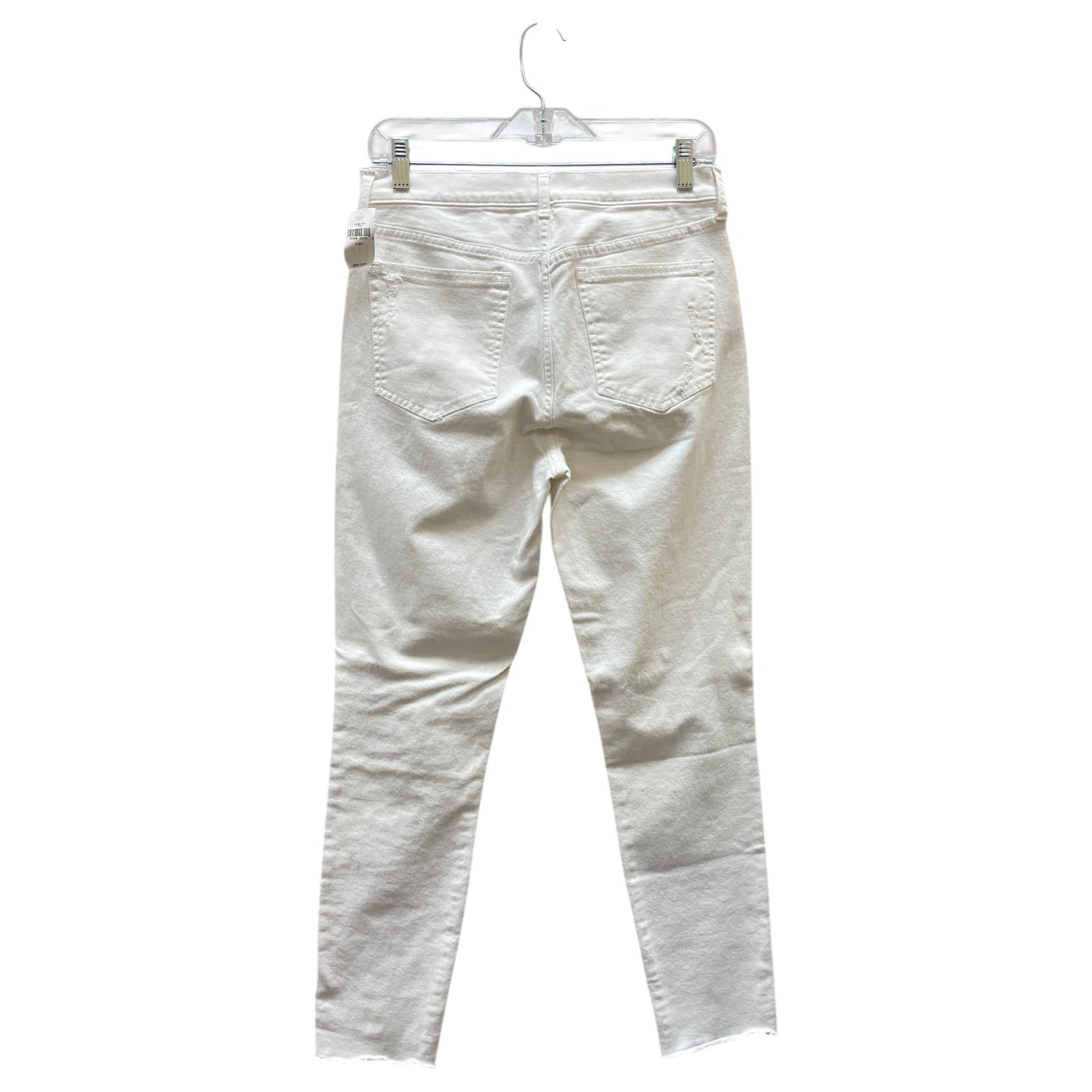 Jeans Skinny By Gap In White, Size:4
