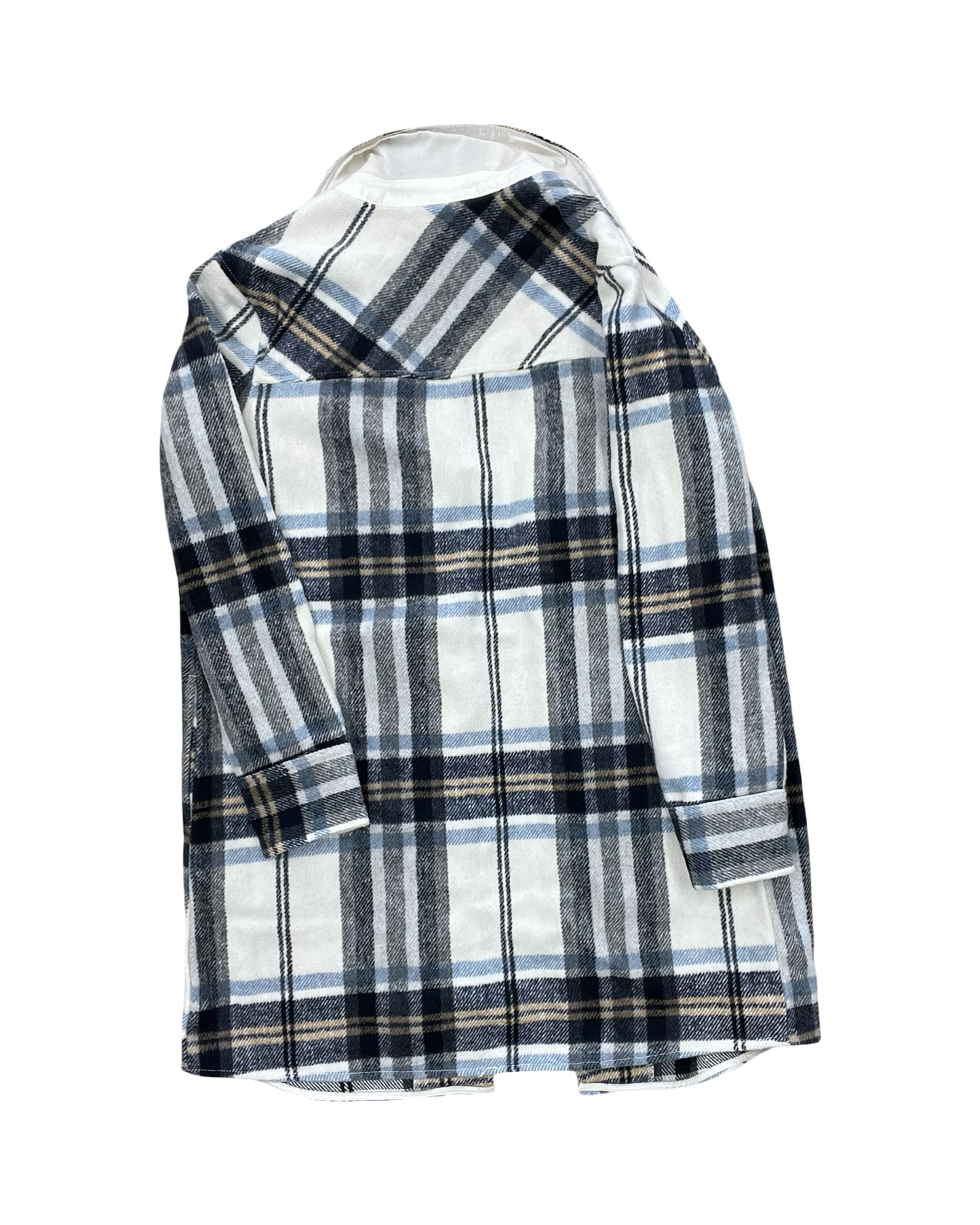 Jacket Shirt By Tribal In Blue & White, Size:S