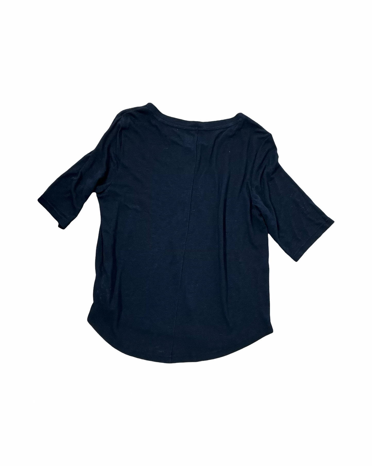 Top 3/4 Sleeve Basic By Gap In Black, Size:S