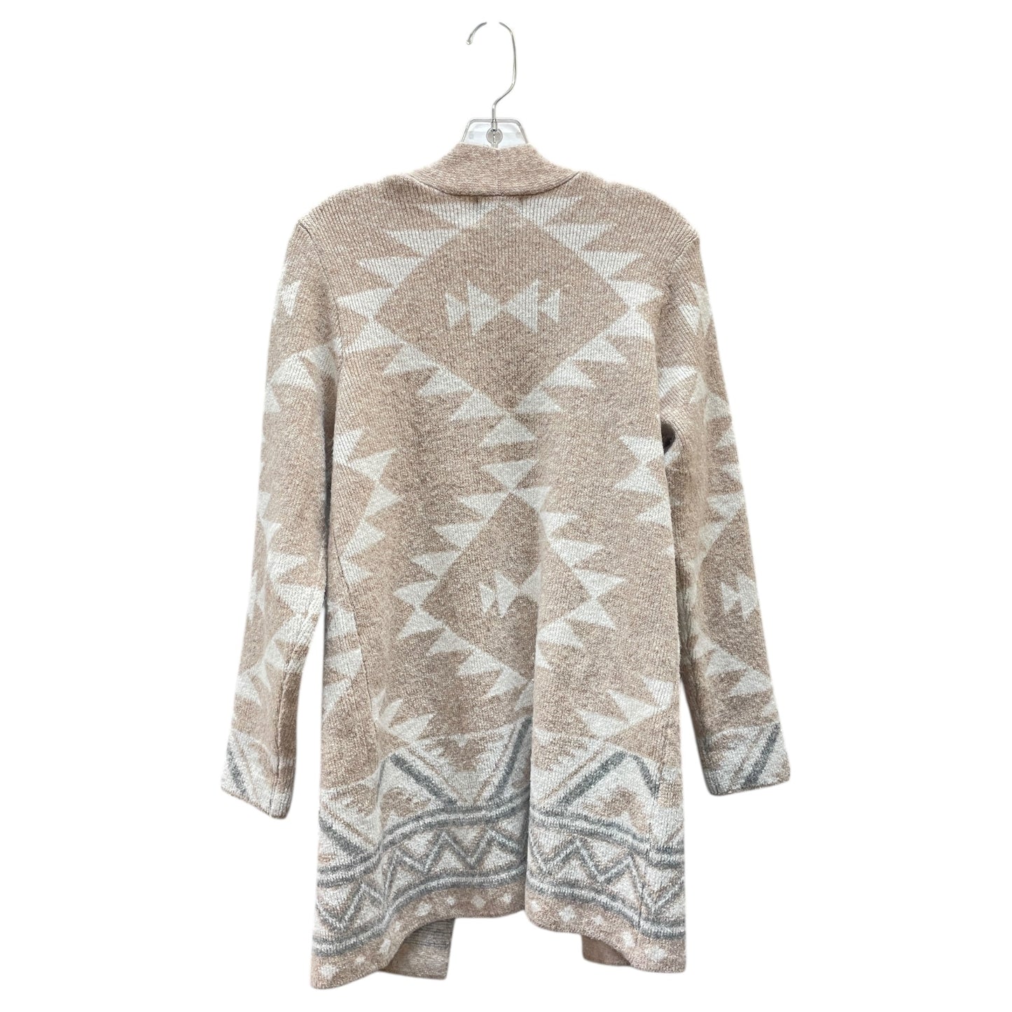 Sweater Cardigan Designer By Frye In Cream & Tan, Size:S