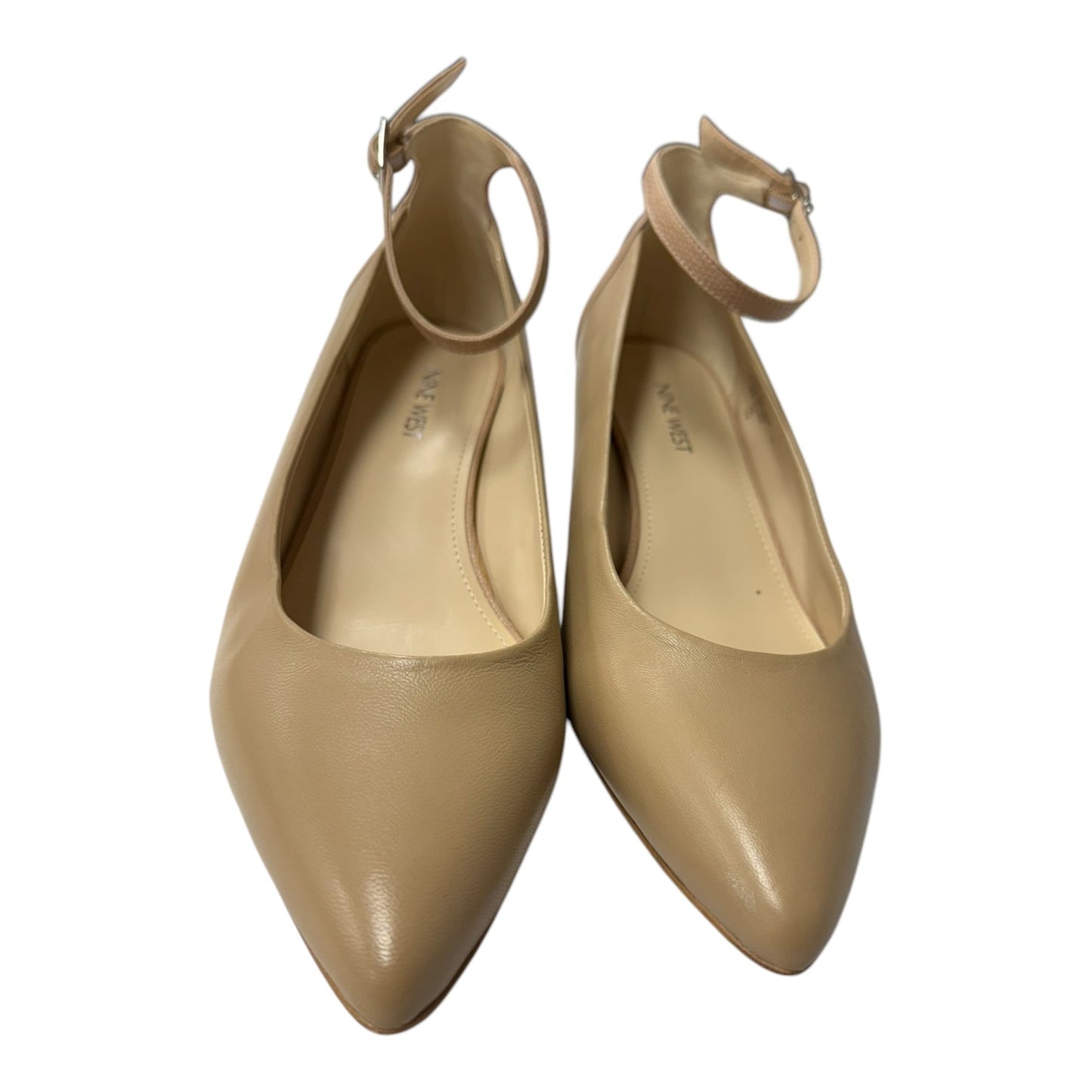 Shoes Heels Wedge By Nine West In Tan, Size:8.5