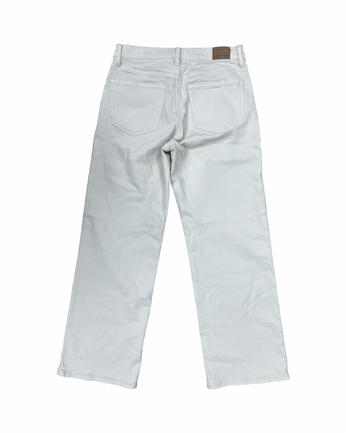 Jeans Straight By American Eagle In Cream, Size:6