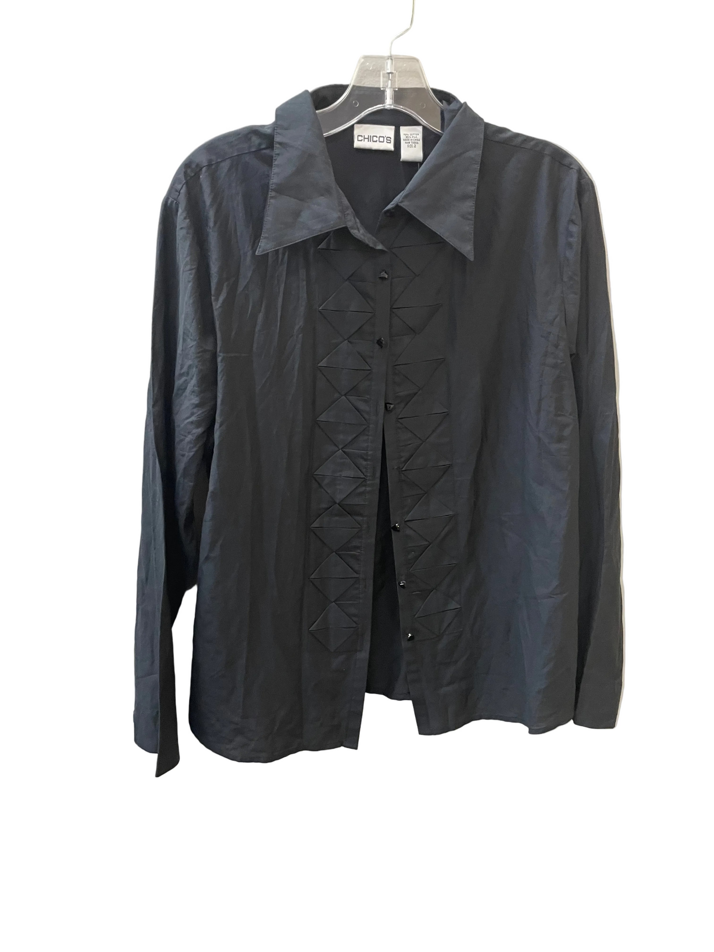 Top Ls By Chicos In Black, Size:L