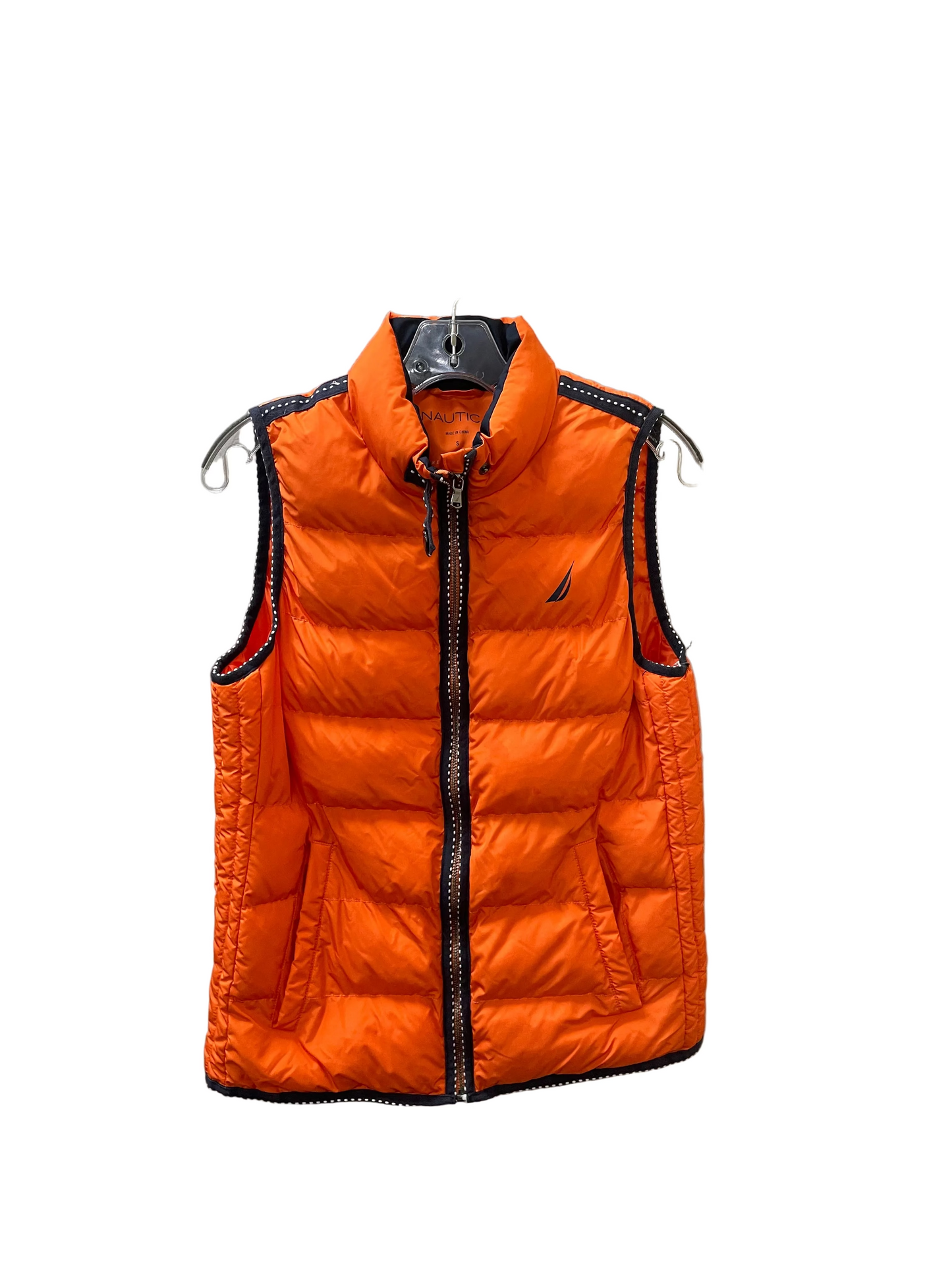 Vest Puffer & Quilted By Nautica In Orange, Size:S