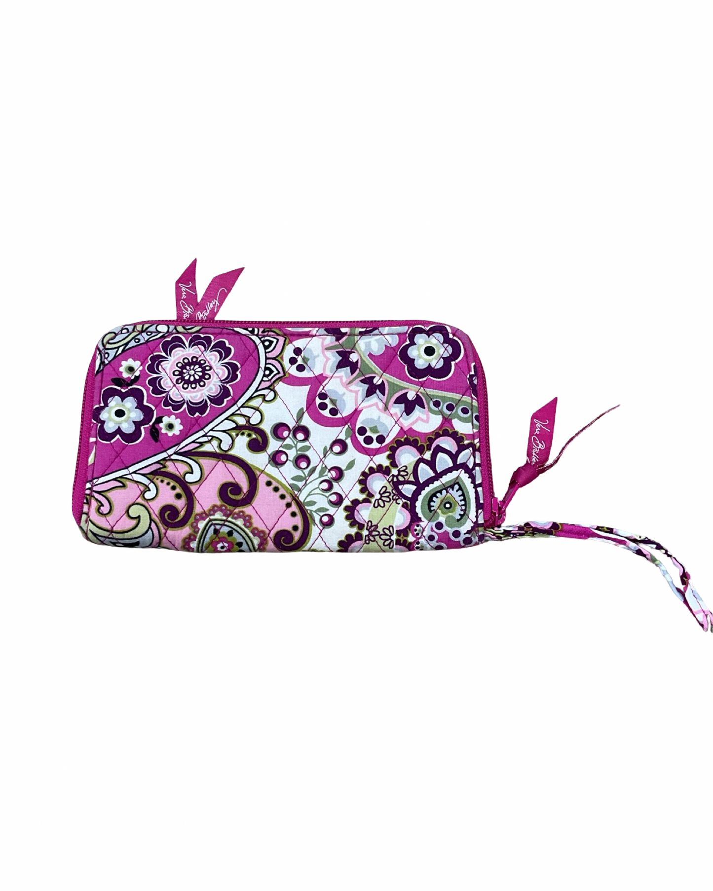 Wristlet By Vera Bradley In Pink & White, Size:Medium