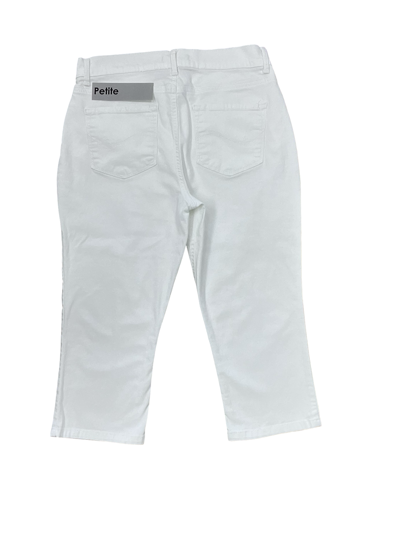 Jeans Cropped By Lee In White Denim, Size:12P