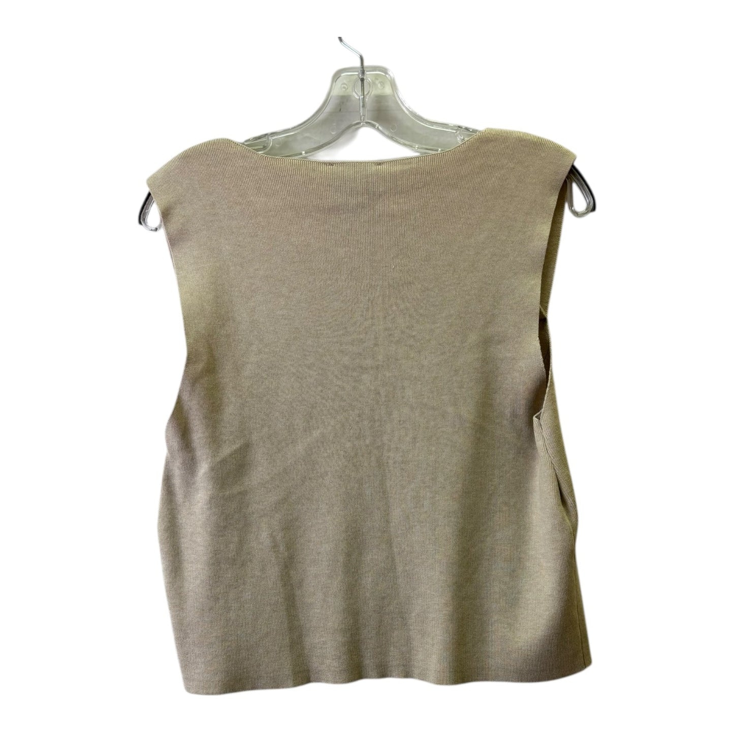 Vest Sweater By Pink Rose In Taupe, Size:Xl