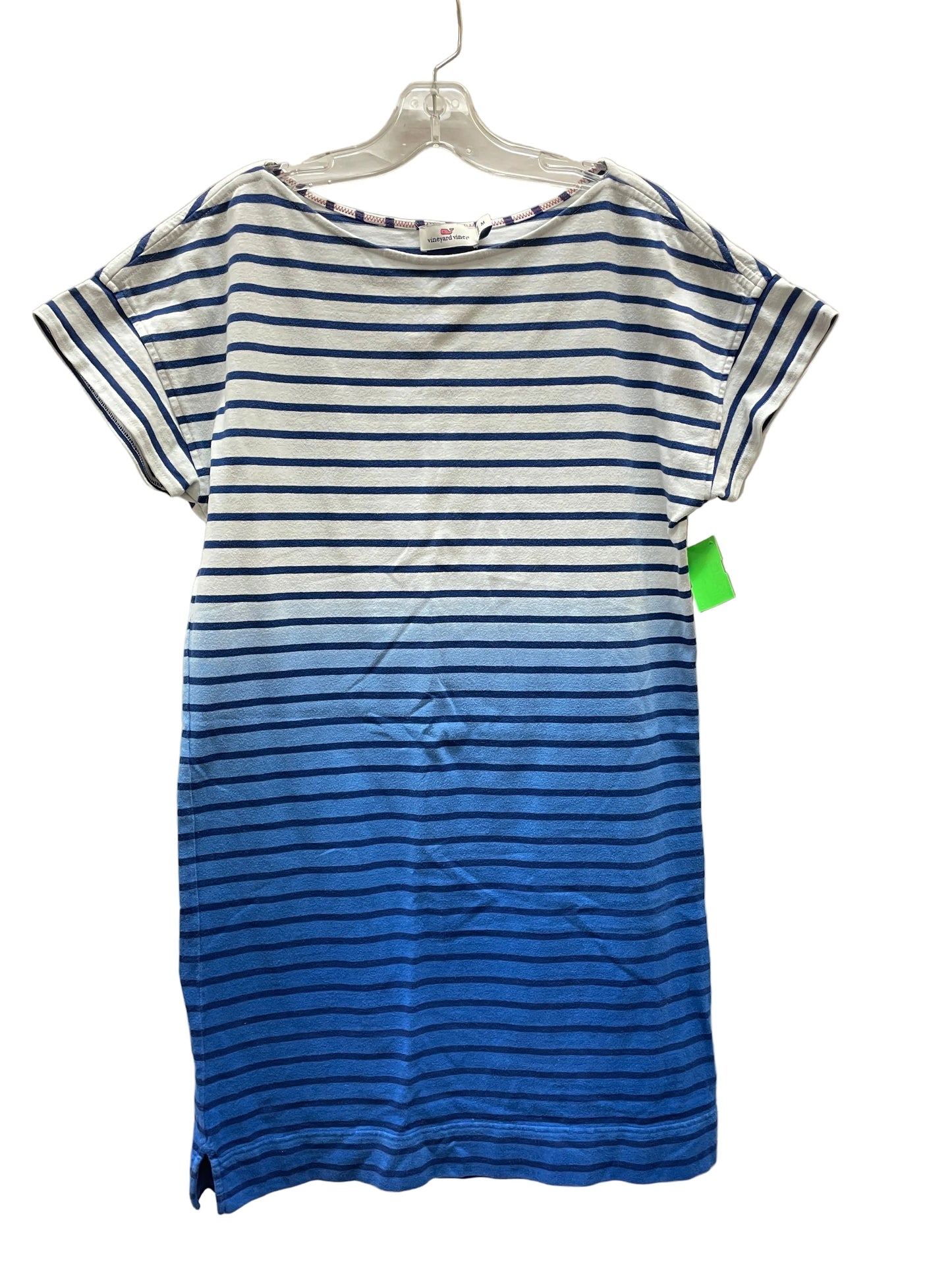 Dress Casual Midi By Vineyard Vines In Blue & White, Size:M